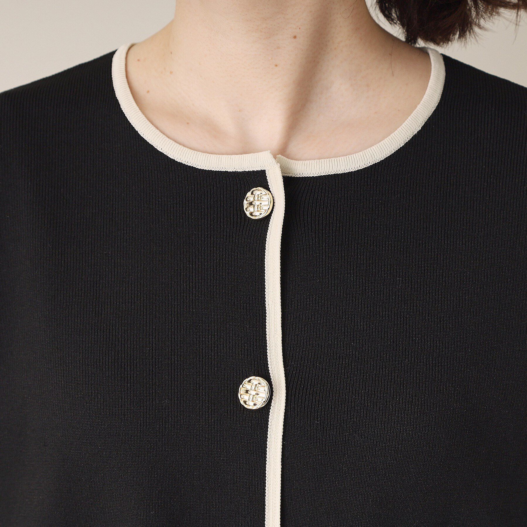 ITS&rsquo;DEMO「【通勤／手洗い可】配色ニットカーデ」|カーディガン|