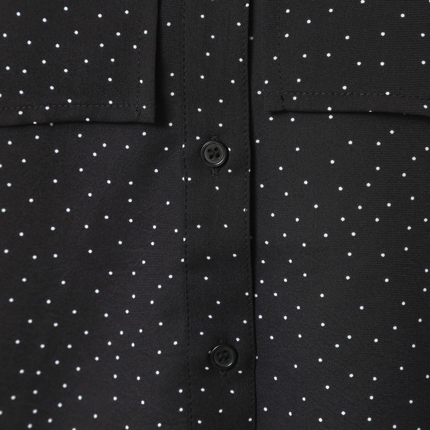 ITS&rsquo;DEMO「【手洗い可】ケープフリルドットブラウス」|シャツ・ブラウス|