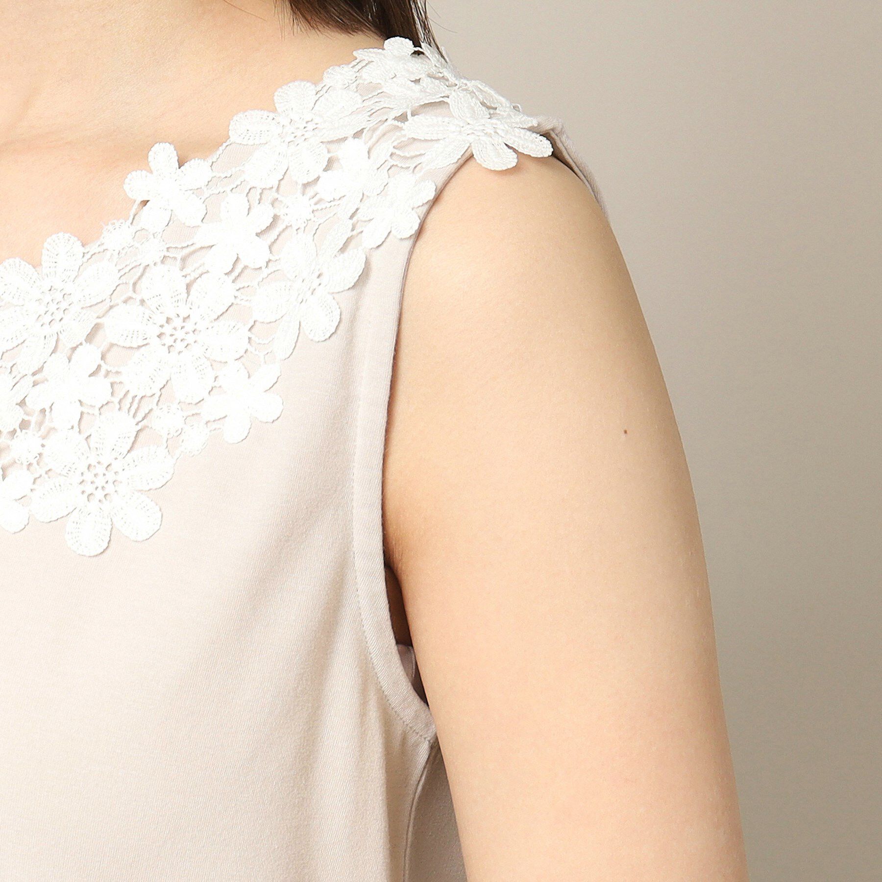 ITS&rsquo;DEMO「【洗濯機OK】レースタンクトップ」|キャミソール|