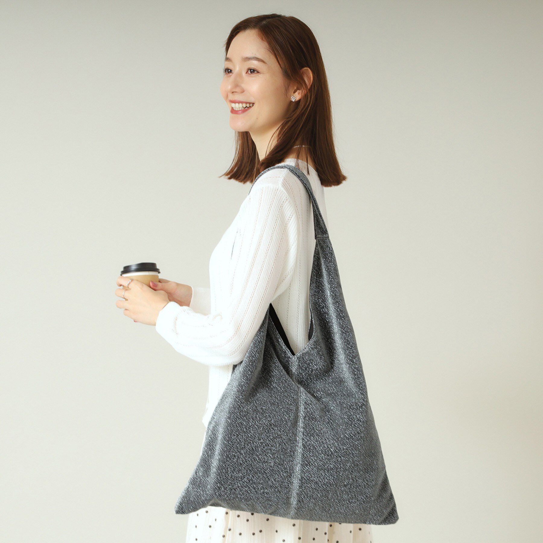 ITS&rsquo;DEMO「【A4対応】ラメトート」|トートバッグ|