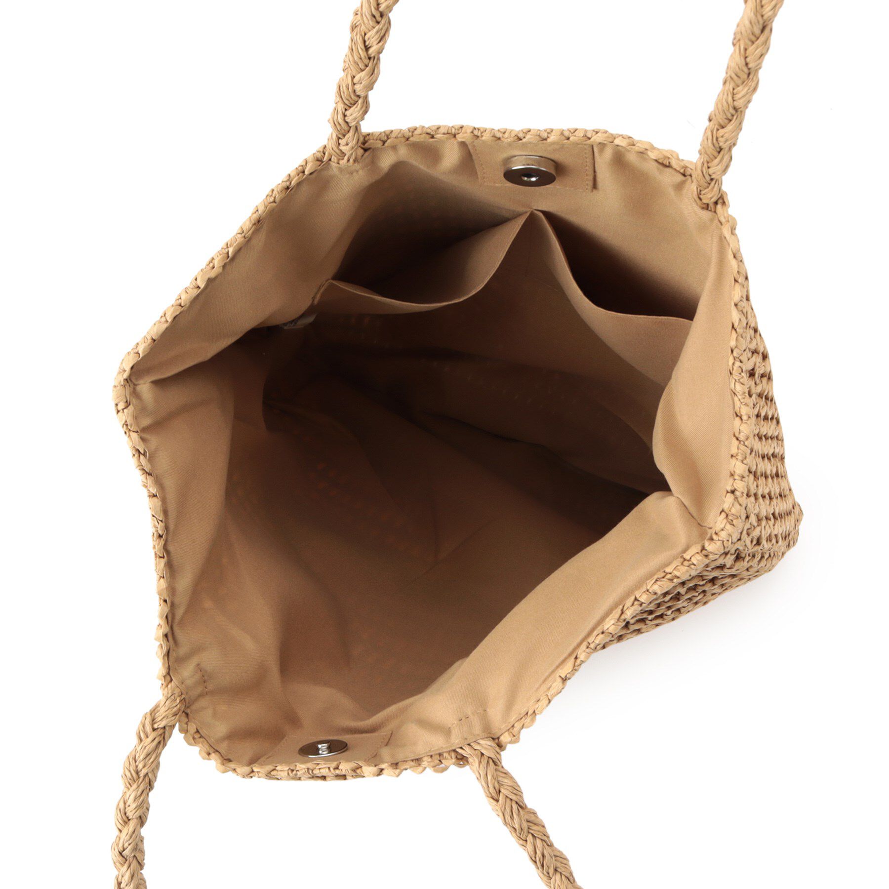 ITS&rsquo;DEMO「雑材サガラ刺繍フラットトート」|トートバッグ|