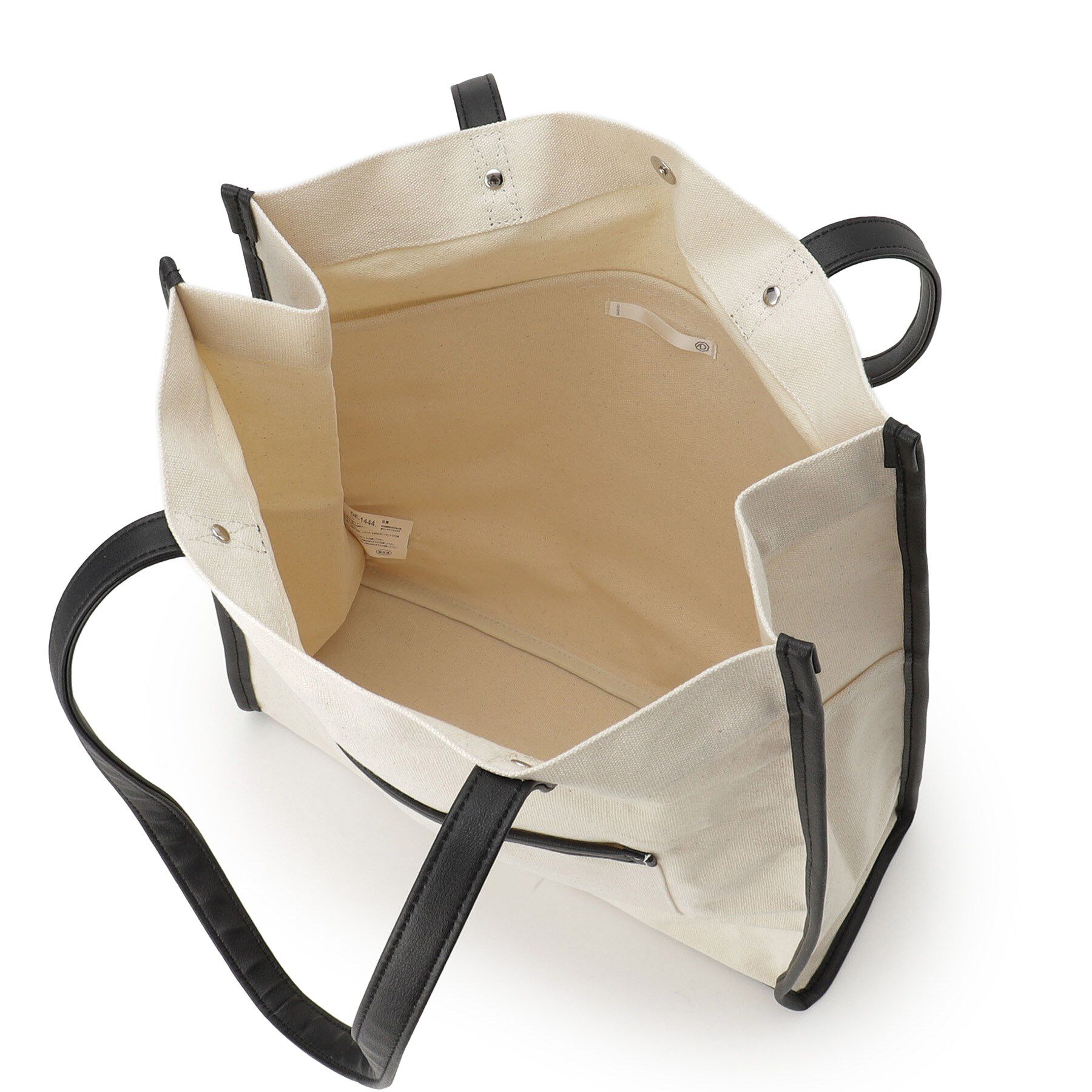 ITS&rsquo;DEMO「【推し活／A4対応】合皮パイピングキャンバストート」|トートバッグ|