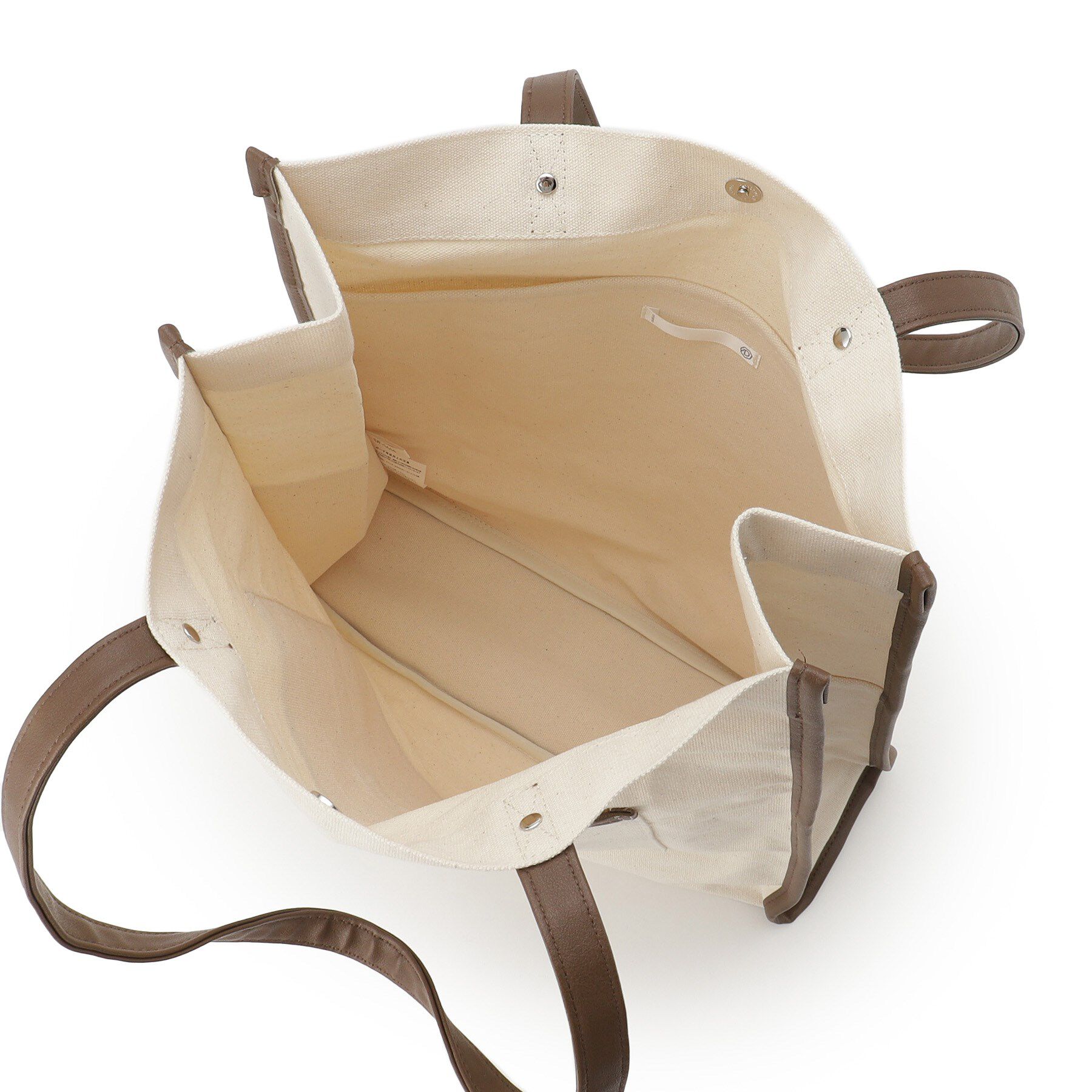 ITS&rsquo;DEMO「【推し活／A4対応】合皮パイピングキャンバストート」|トートバッグ|