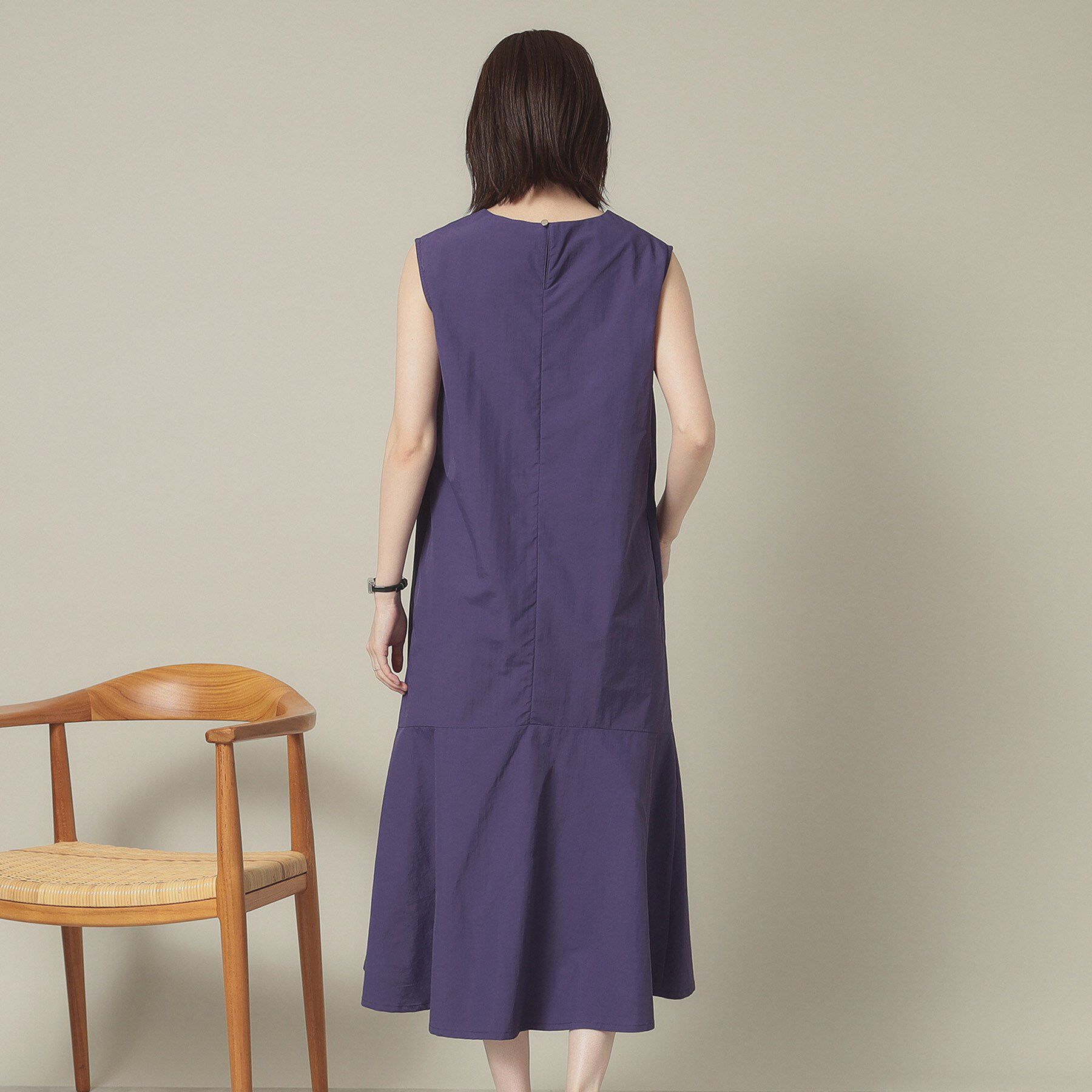 ITS&rsquo;DEMO「【撥水／洗濯機OK】ペプラムワンピース＜旅服シリーズ＞」|ワンピース|