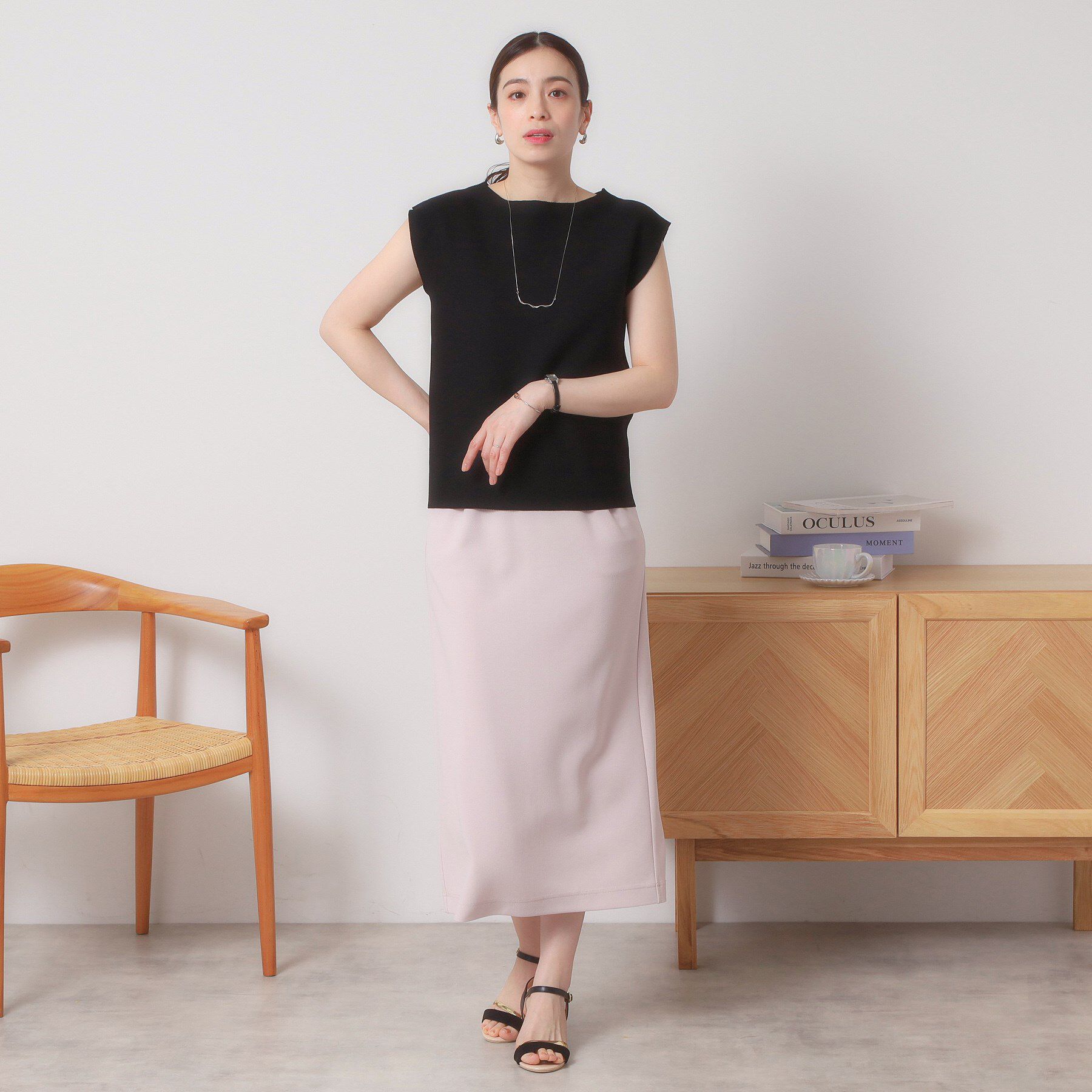 ITS&rsquo;DEMO「【清涼感／洗濯機OK】フレンチスリーブニット」|ニット・セーター|