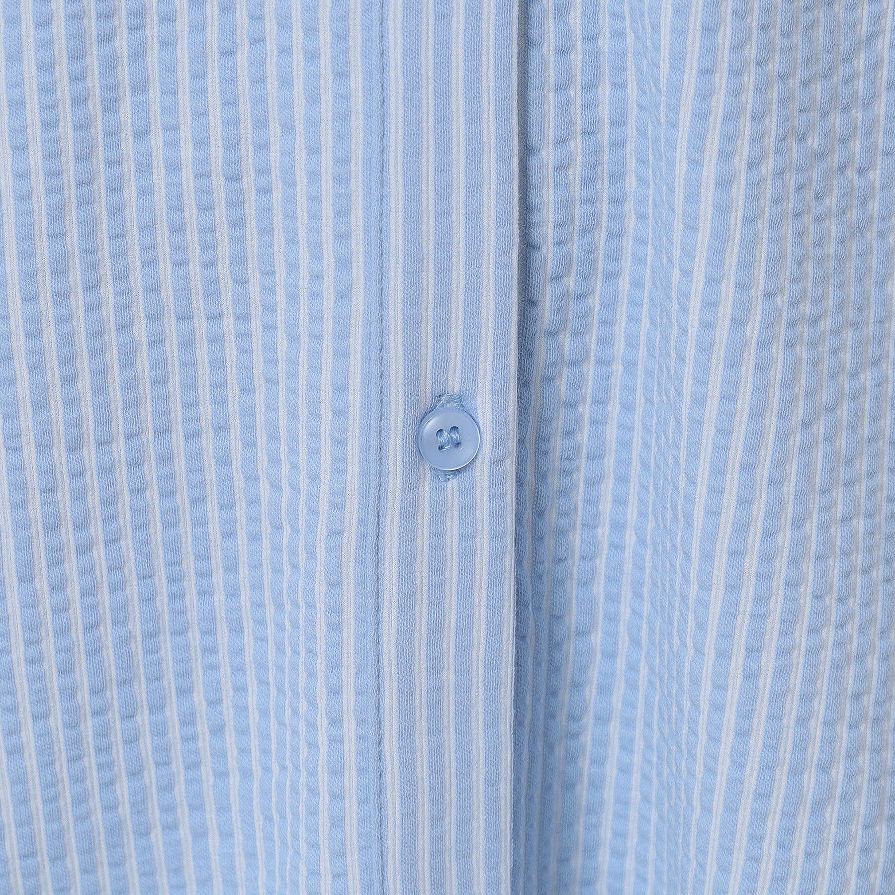 ITS&rsquo;DEMO「【洗濯機OK／洗濯後しわになりにくい】カットサッカー前開きワンピース」|ワンピース|