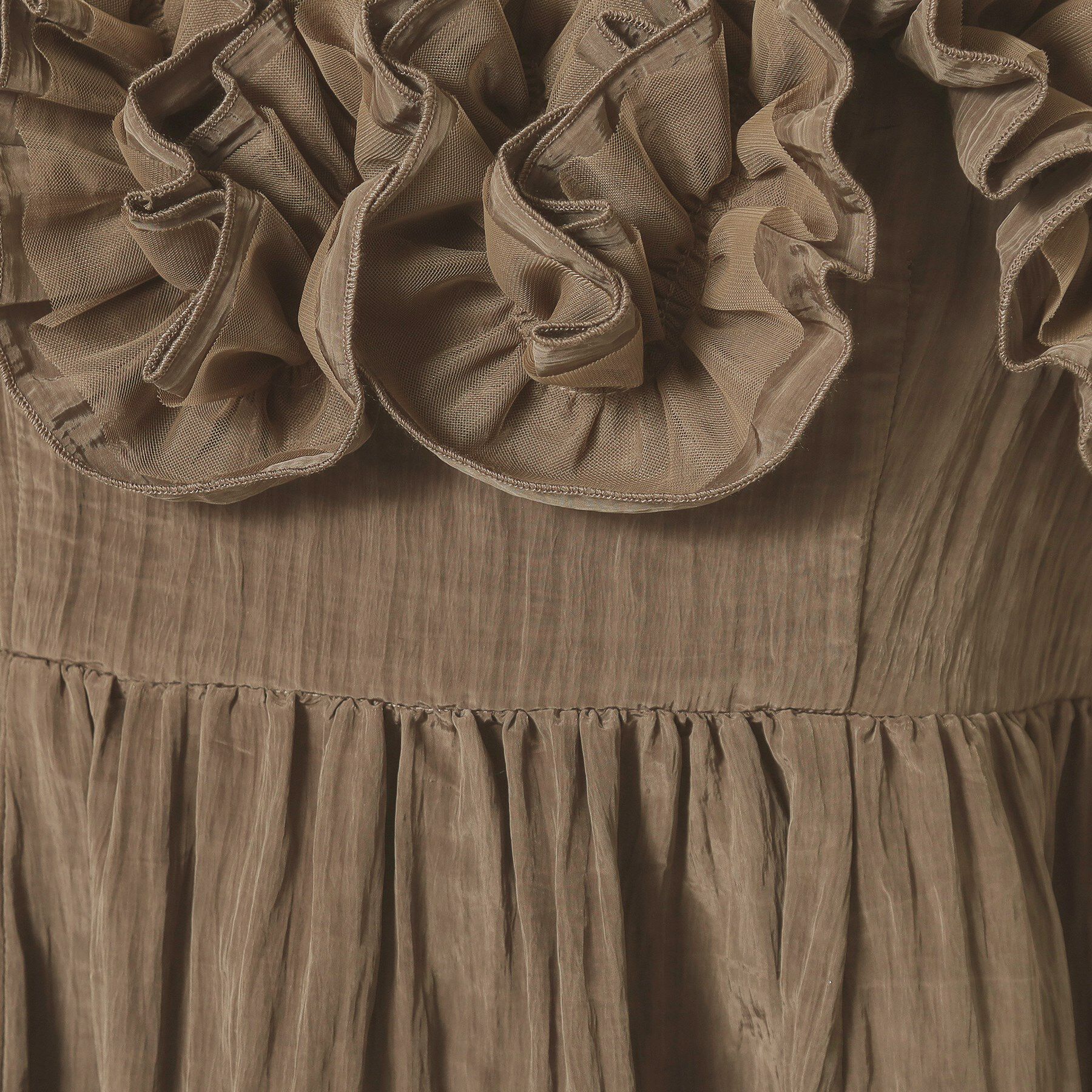 ITS&rsquo;DEMO「【手洗い可】ワッシャーサテンキャミワンピース」|ワンピース|