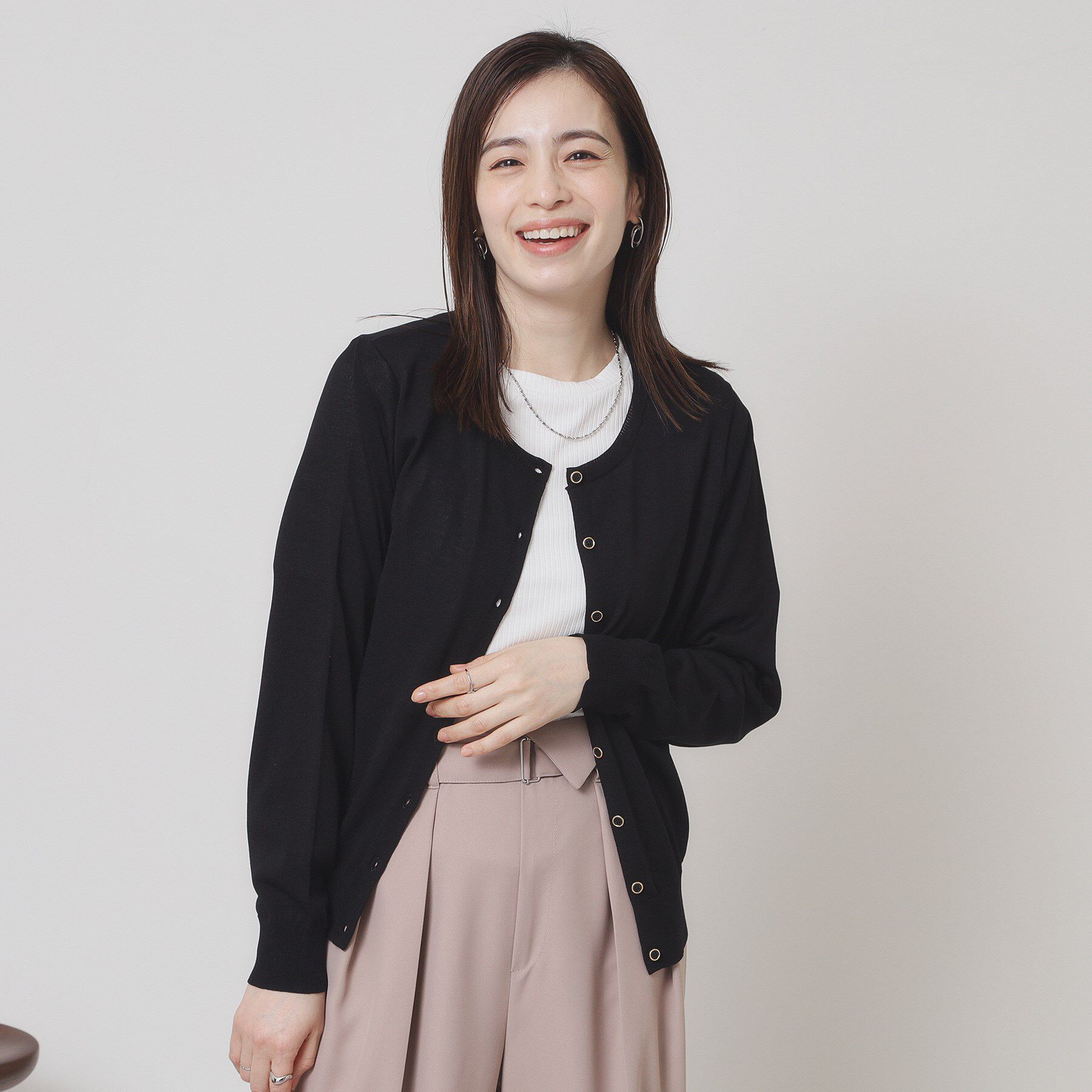 ITS&rsquo;DEMO「【UV／冷感／毛玉防止／手洗い可／M・L展開】クルーニットカーディガン」|カーディガン|