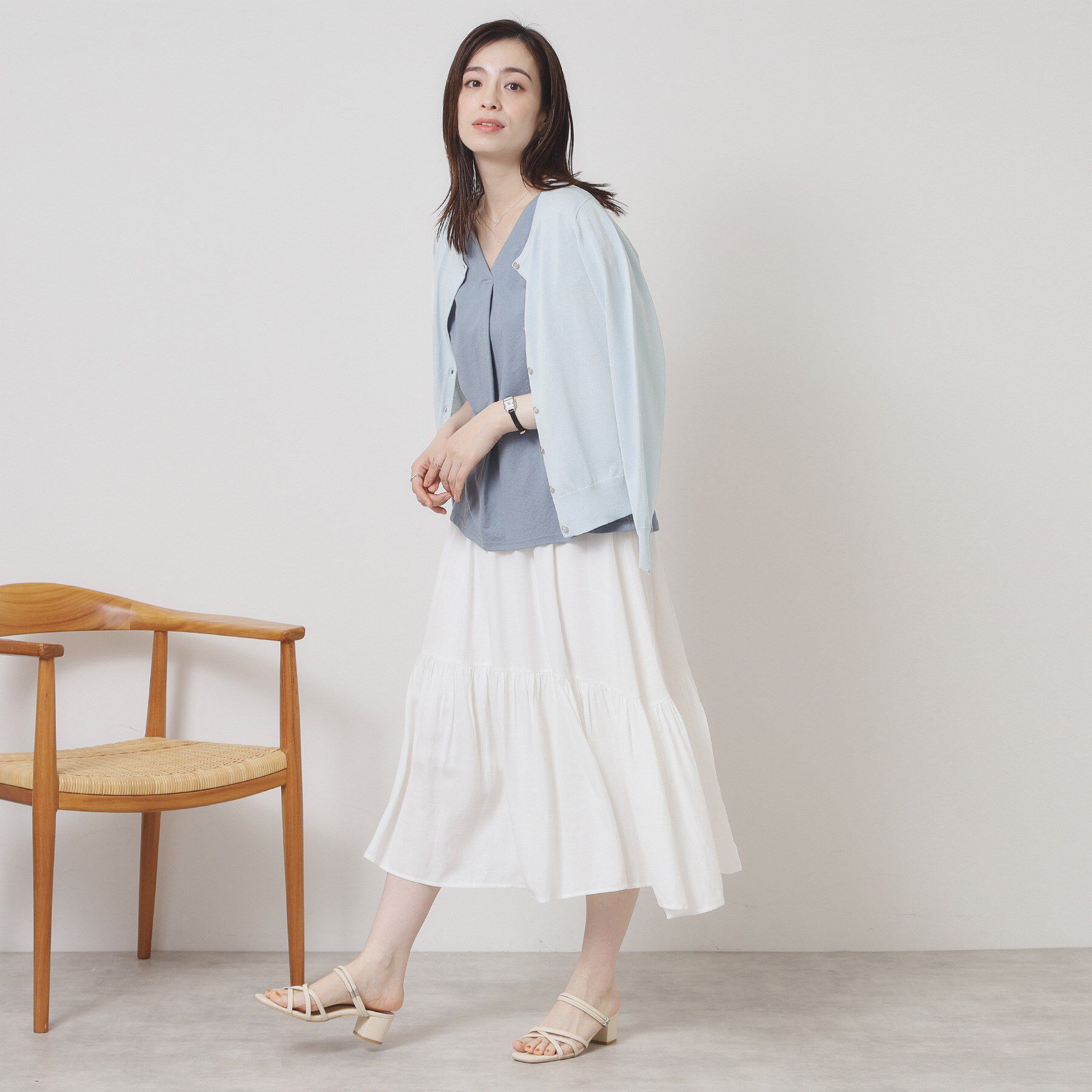 ITS&rsquo;DEMO「【UV／冷感／毛玉防止／手洗い可／M・L展開】クルーニットカーディガン」|カーディガン|