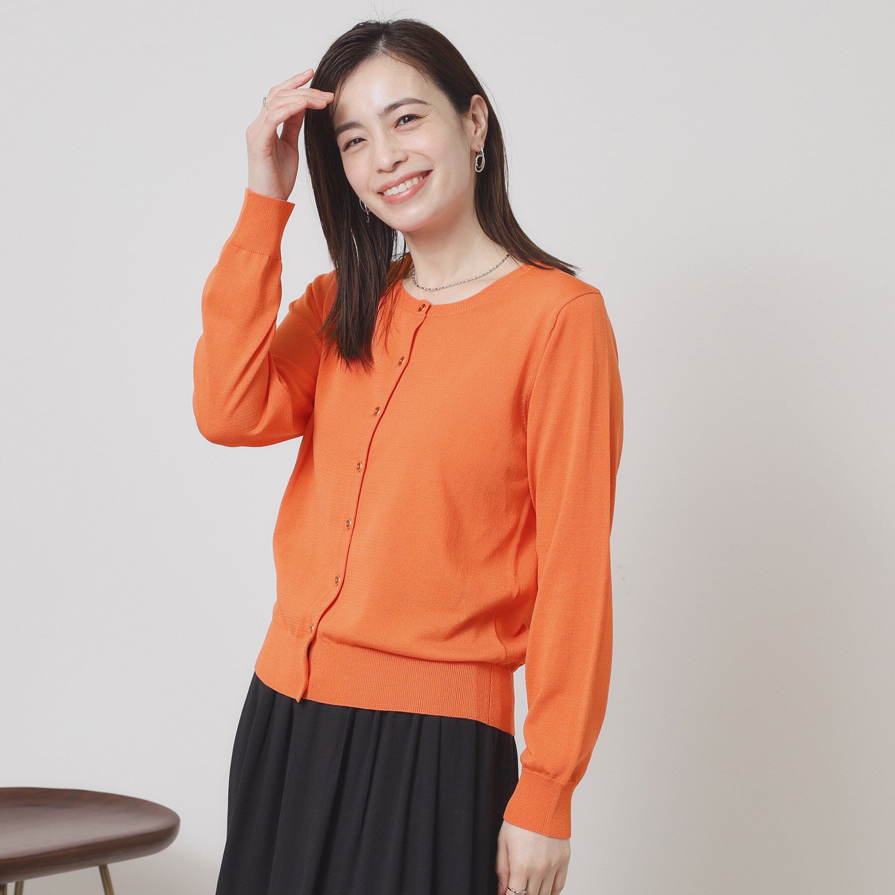 ITS&rsquo;DEMO「【UV／冷感／毛玉防止／手洗い可／M・L展開】クルーニットカーディガン」|カーディガン|