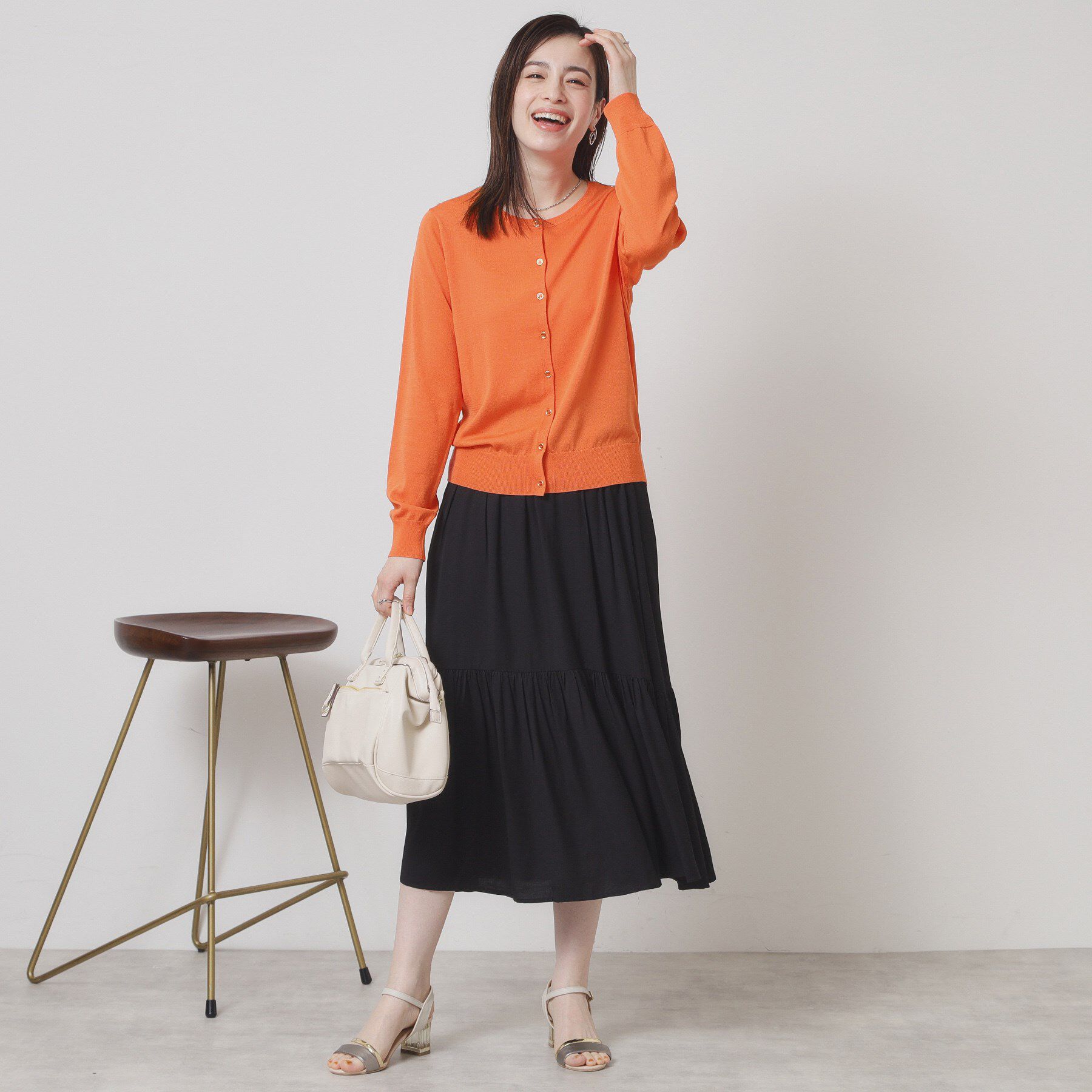 ITS&rsquo;DEMO「【UV／冷感／毛玉防止／手洗い可／M・L展開】クルーニットカーディガン」|カーディガン|