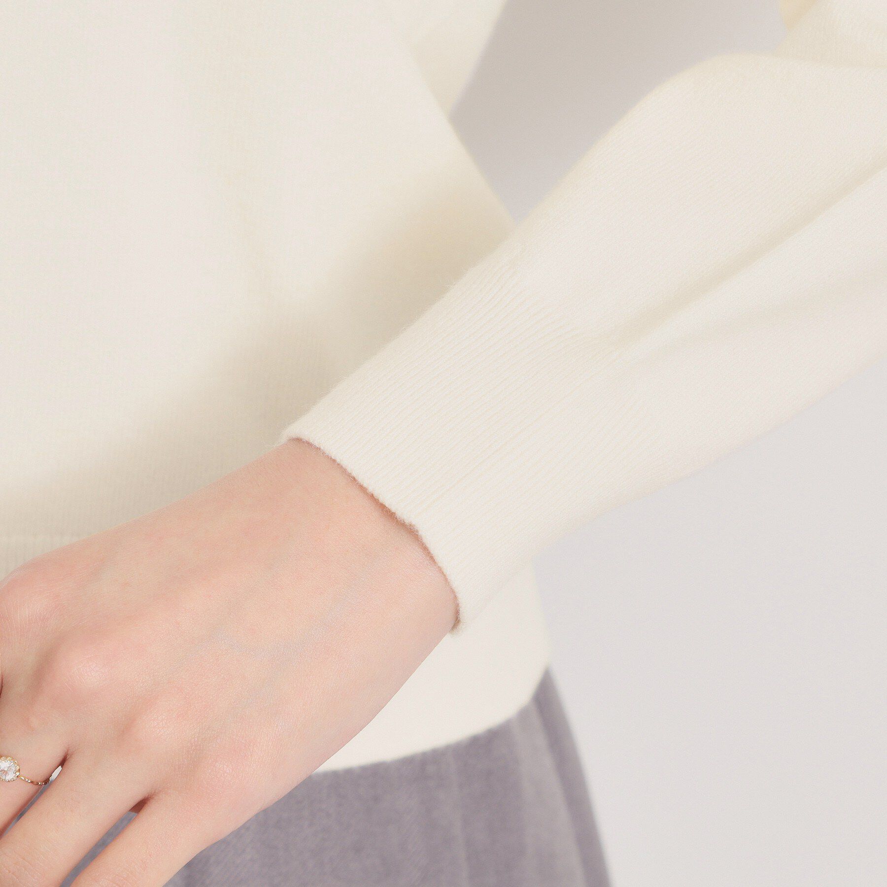 ITS&rsquo;DEMO「【手洗い可】シャツ襟付きニット」|ニット・セーター|