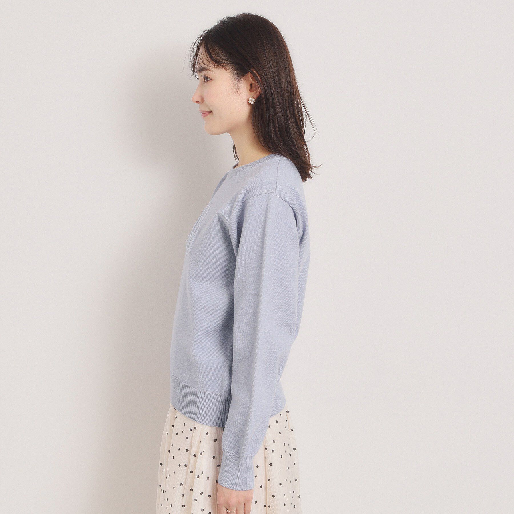 ITS&rsquo;DEMO「【手洗い可】ロゴ刺繍ニット」|ニット・セーター|