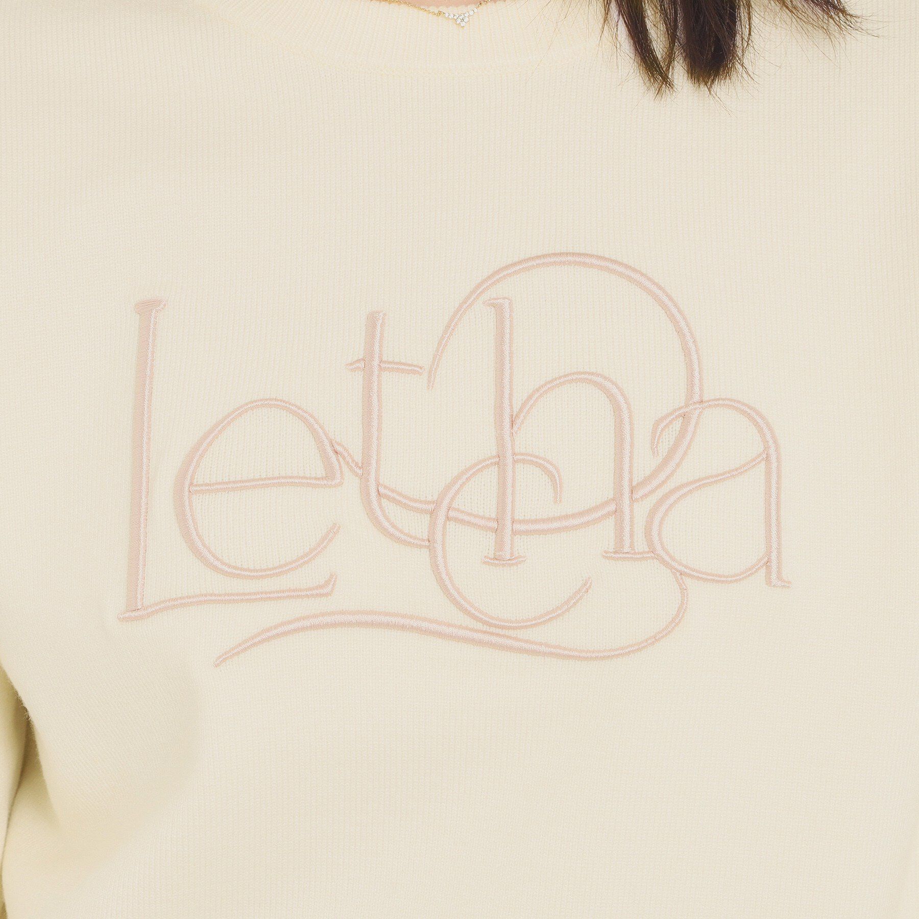 ITS&rsquo;DEMO「【手洗い可】ロゴ刺繍ニット」|ニット・セーター|