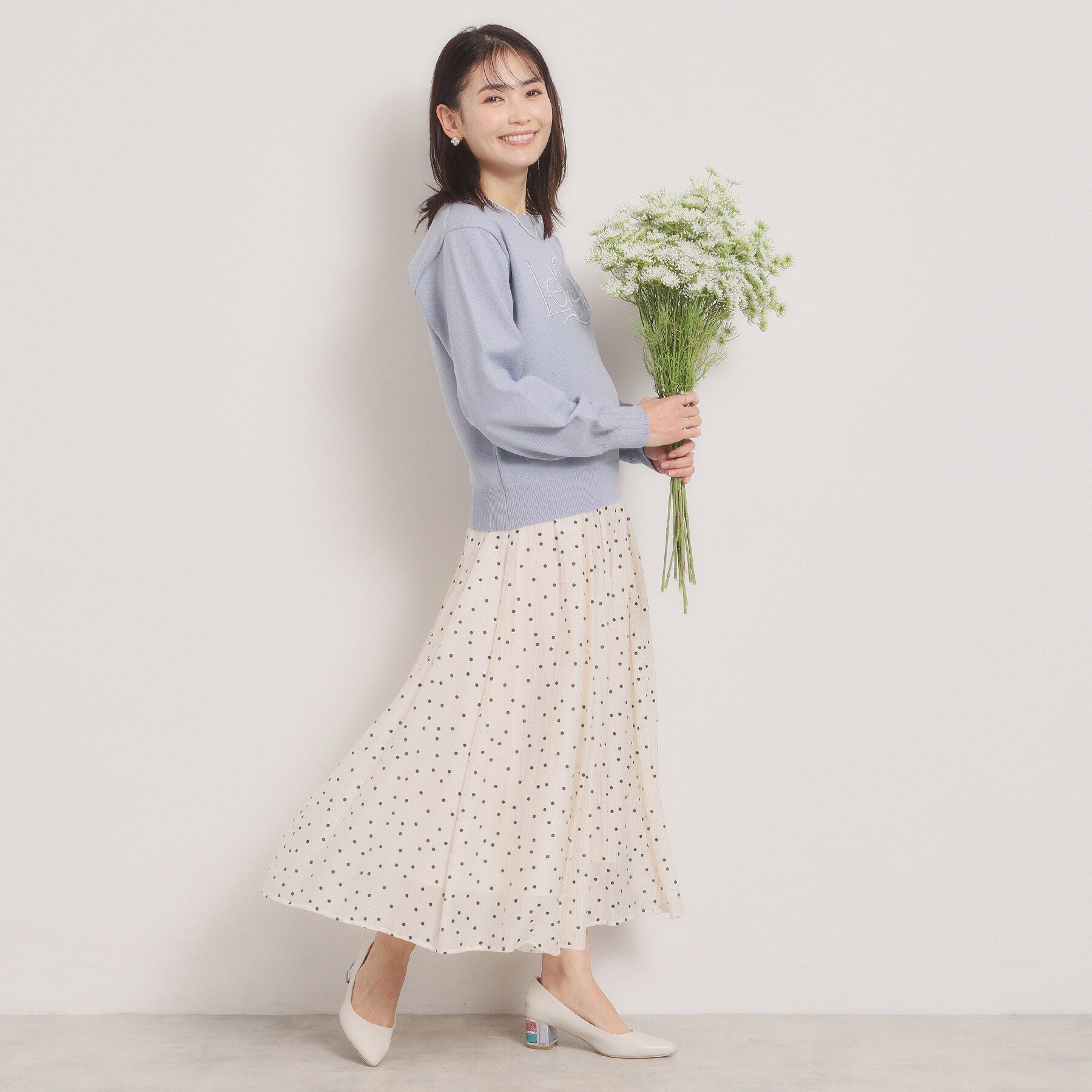 ITS&rsquo;DEMO「【手洗い可】ロゴ刺繍ニット」|ニット・セーター|