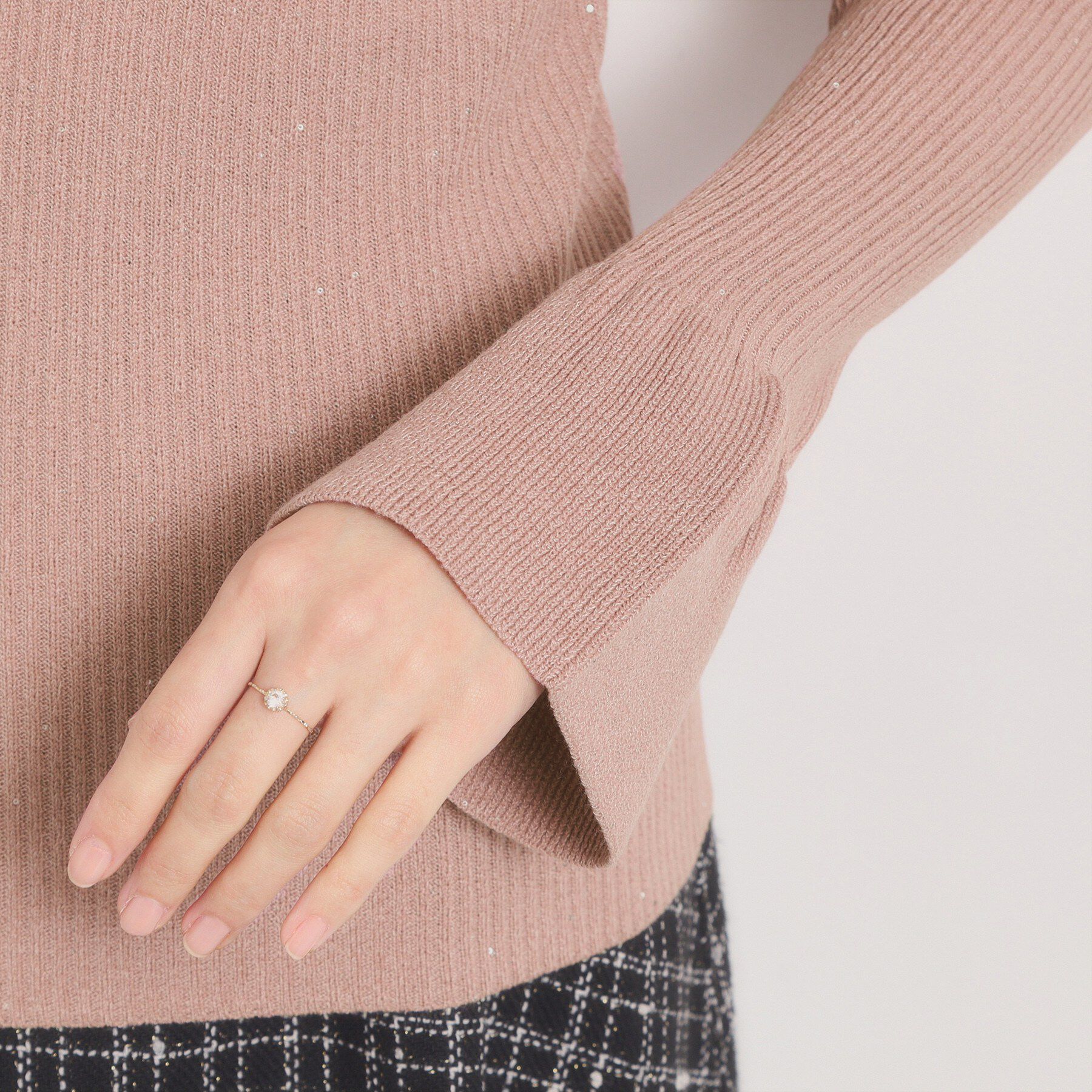 ITS&rsquo;DEMO「【手洗い可】スパンコールリブニット」|ニット・セーター|