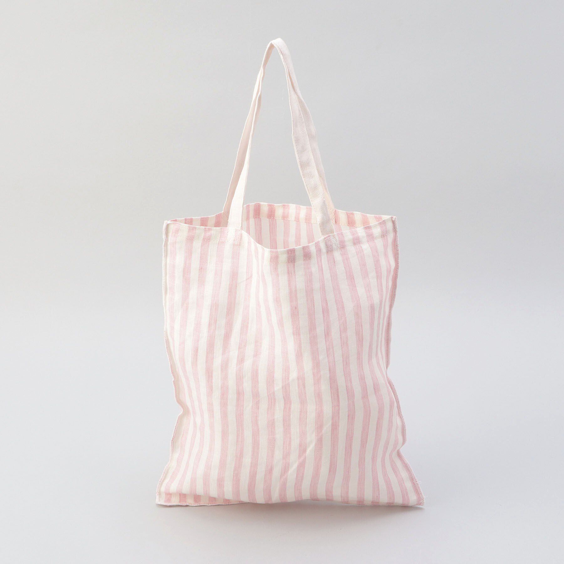 212 KITCHEN STORE「リネンストライプ エコバッグS WH&times;PK ＜212Kオリジナル ＞」|その他|