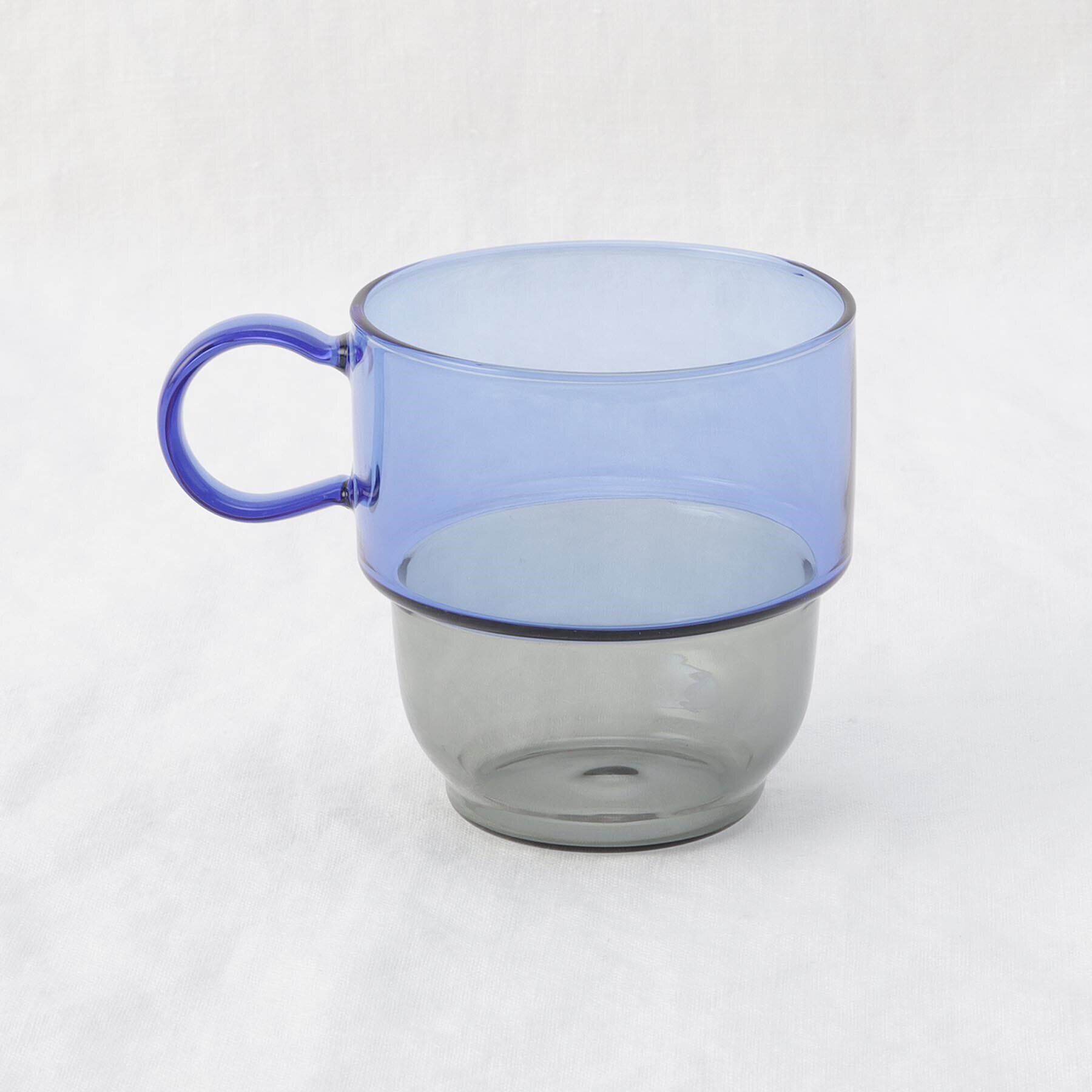 212 KITCHEN STORE「カラー耐熱スタッキングマグ BL/GY」|グラス・マグカップ|
