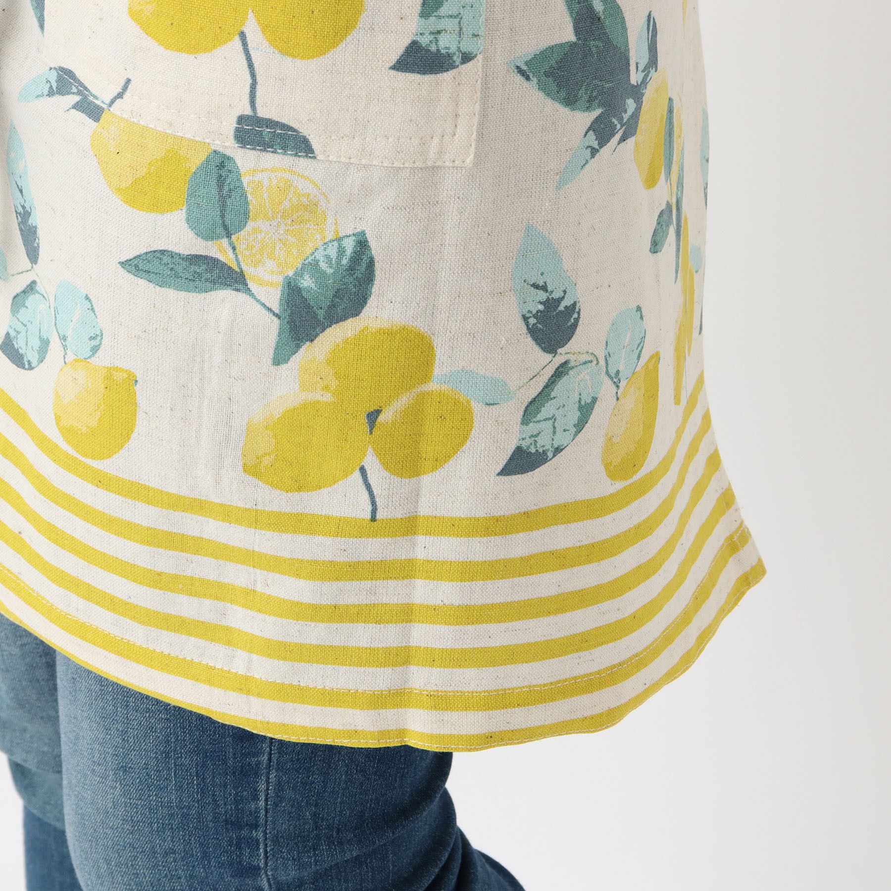 212 KITCHEN STORE「レモンボーダー ギャルソンエプロン NT」|食器・キッチングッズ|