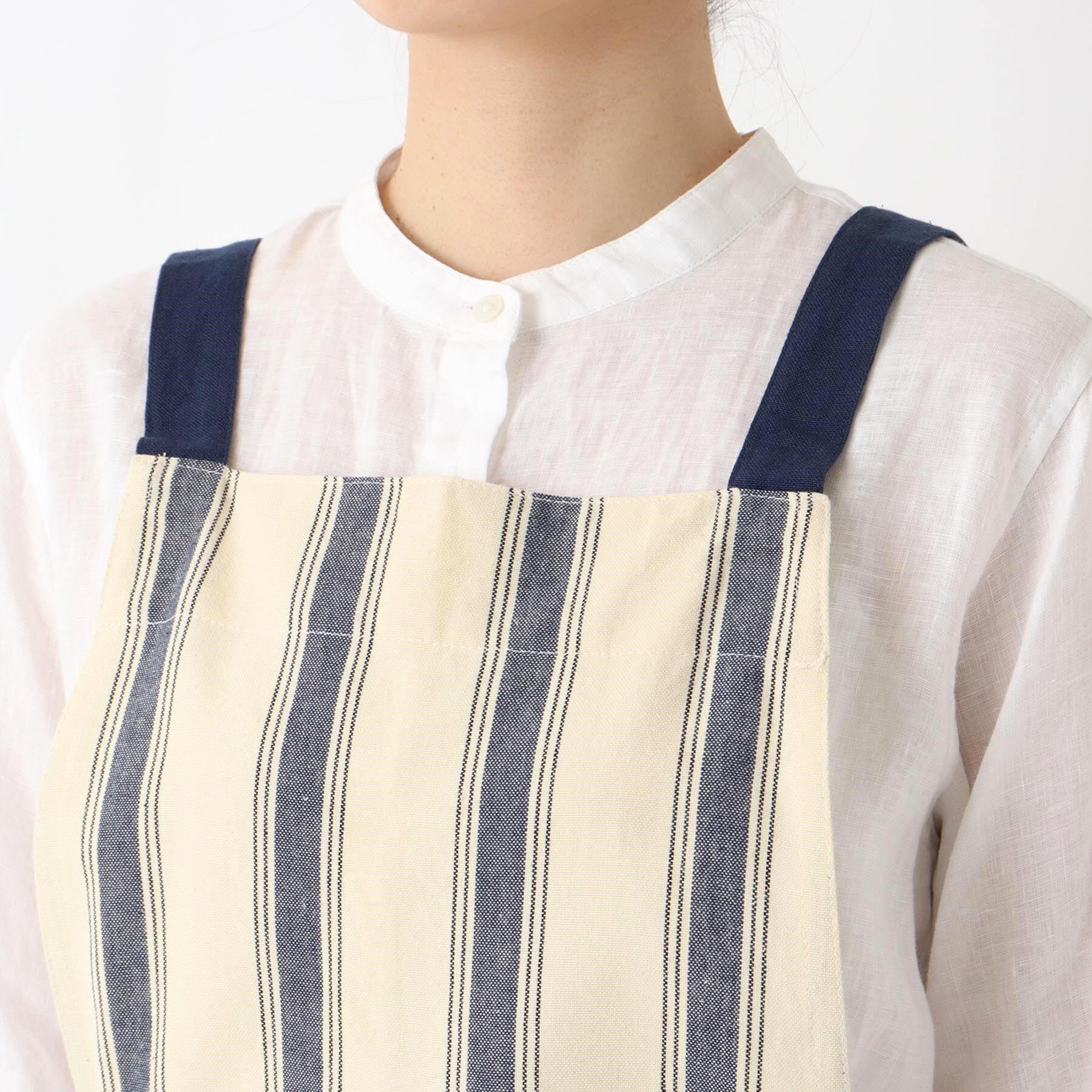212 KITCHEN STORE「ダブルストライプ フルエプロン 2way NV ＜212Kオリジナル＞」|食器・キッチングッズ|