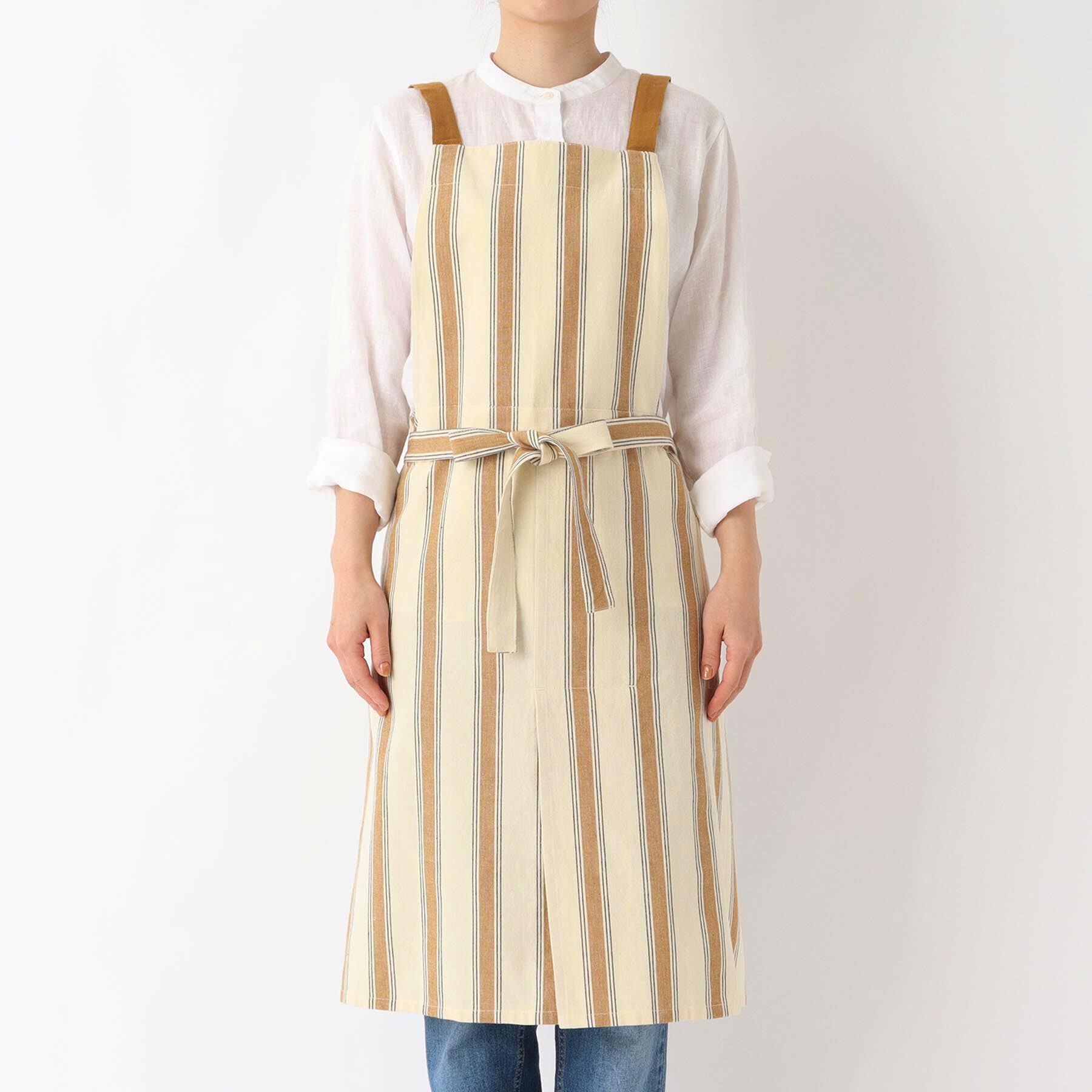 212 KITCHEN STORE「ダブルストライプ フルエプロン 2way MU ＜212Kオリジナル＞」|食器・キッチングッズ|