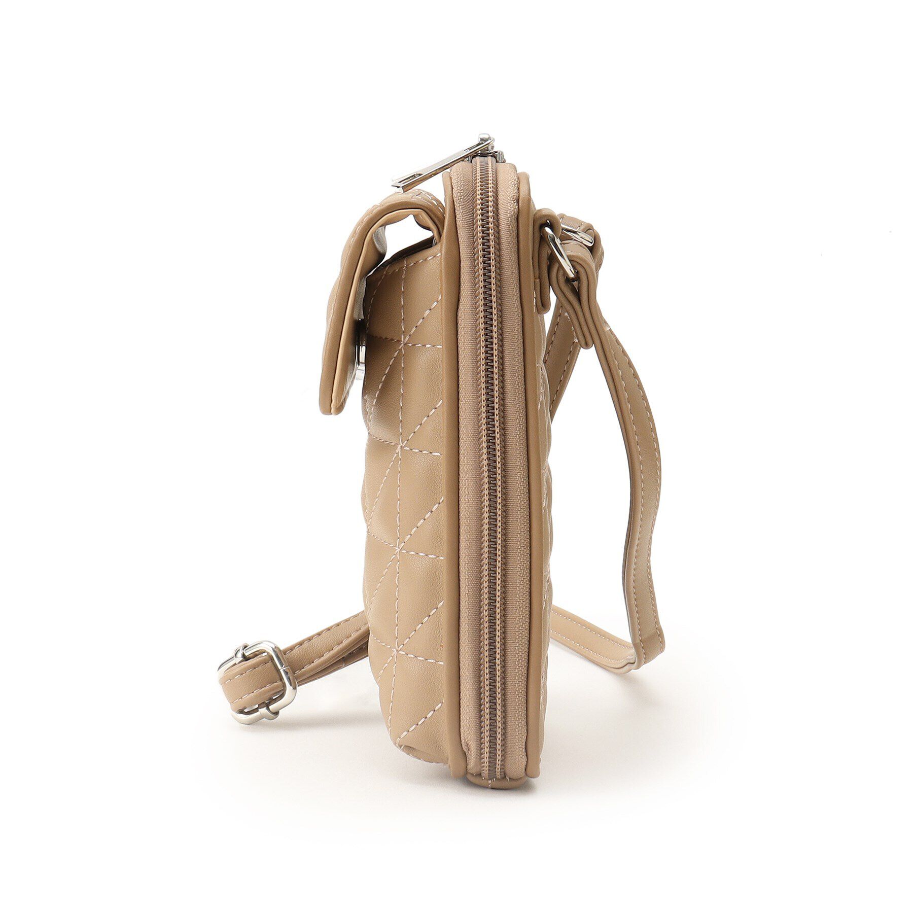 Ober Tashe「合皮タテ型キルトスマホショルダー」|ショルダー・メッセンジャー|