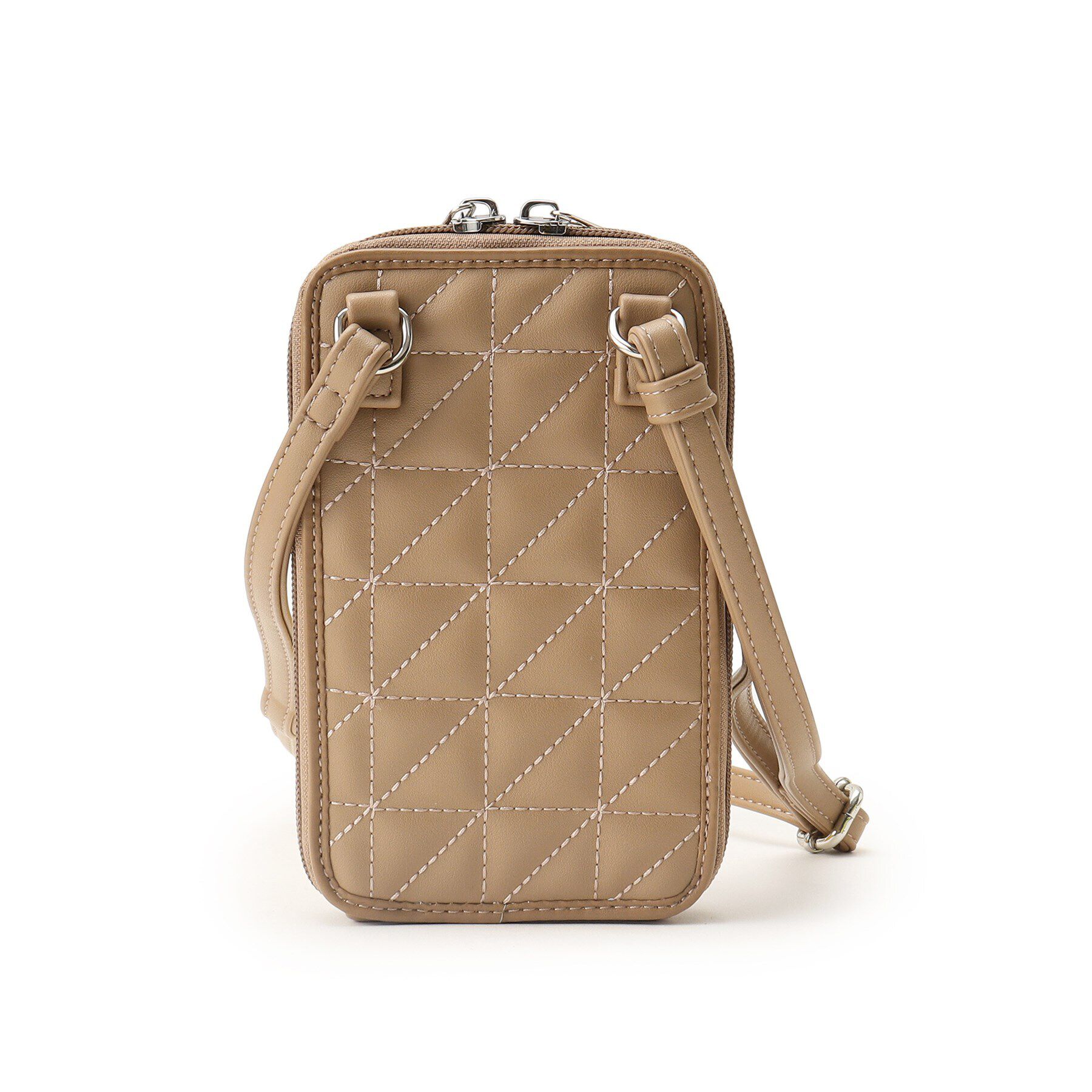 Ober Tashe「合皮タテ型キルトスマホショルダー」|ショルダー・メッセンジャー|