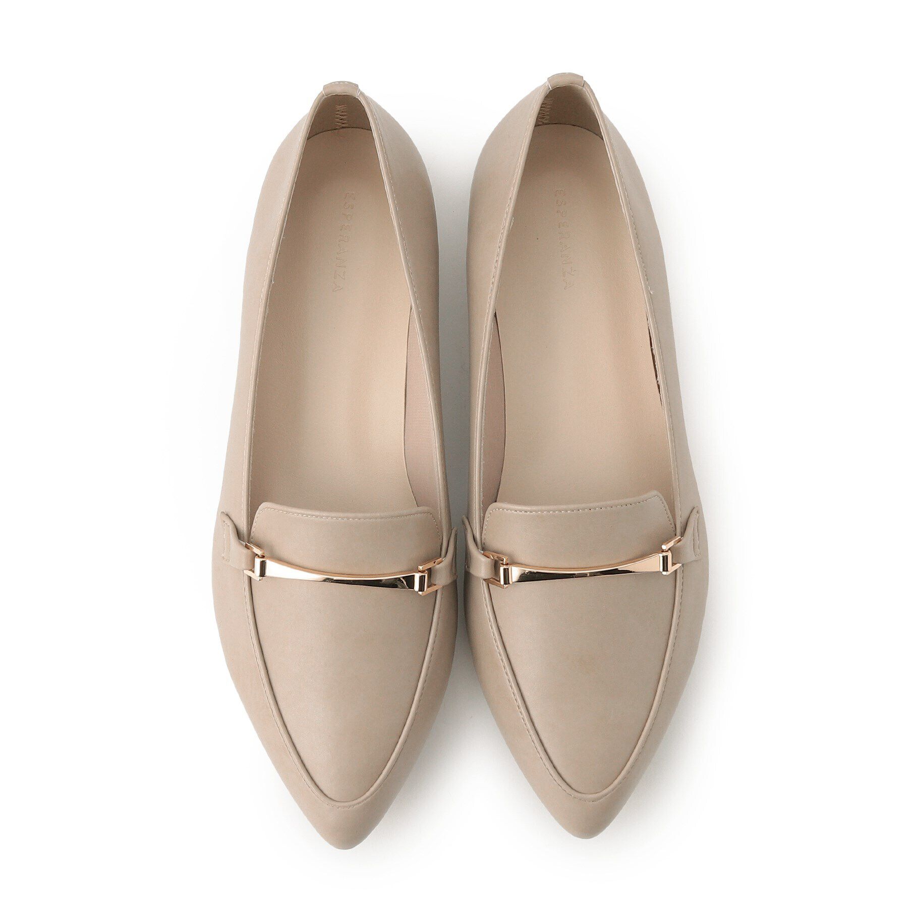 ESPERANZA「ビット付きポインテッドトゥローファーパンプス」|パンプス|