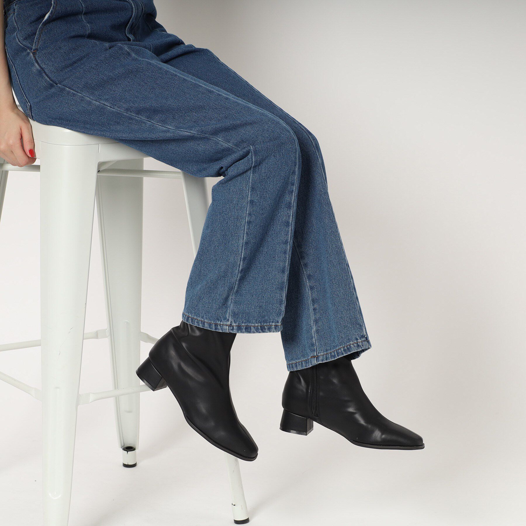 ESPERANZA「スクエアトゥショートブーツ【ESPERANZA_blanca】」|ショートブーツ|