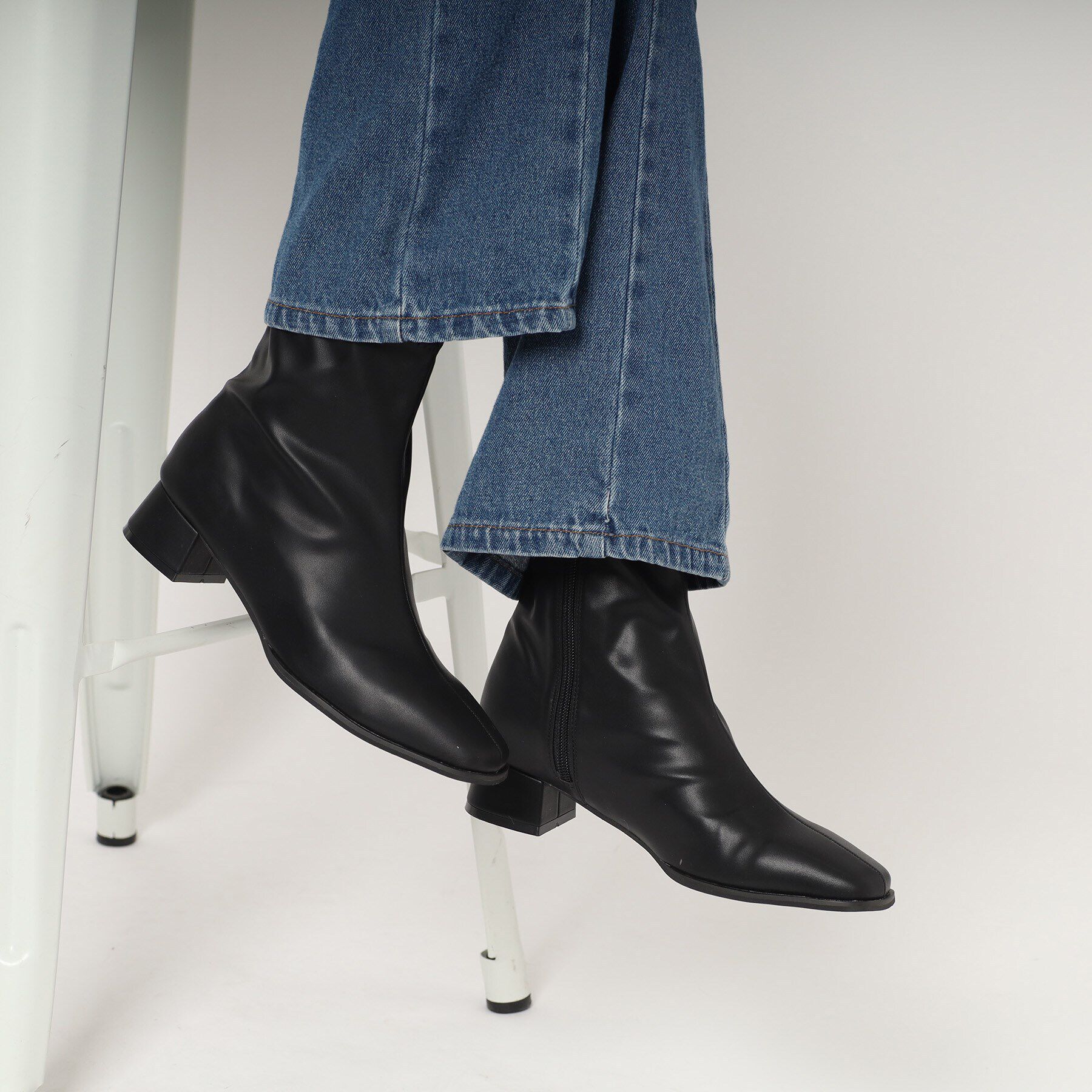 ESPERANZA「スクエアトゥショートブーツ【ESPERANZA_blanca】」|ショートブーツ|