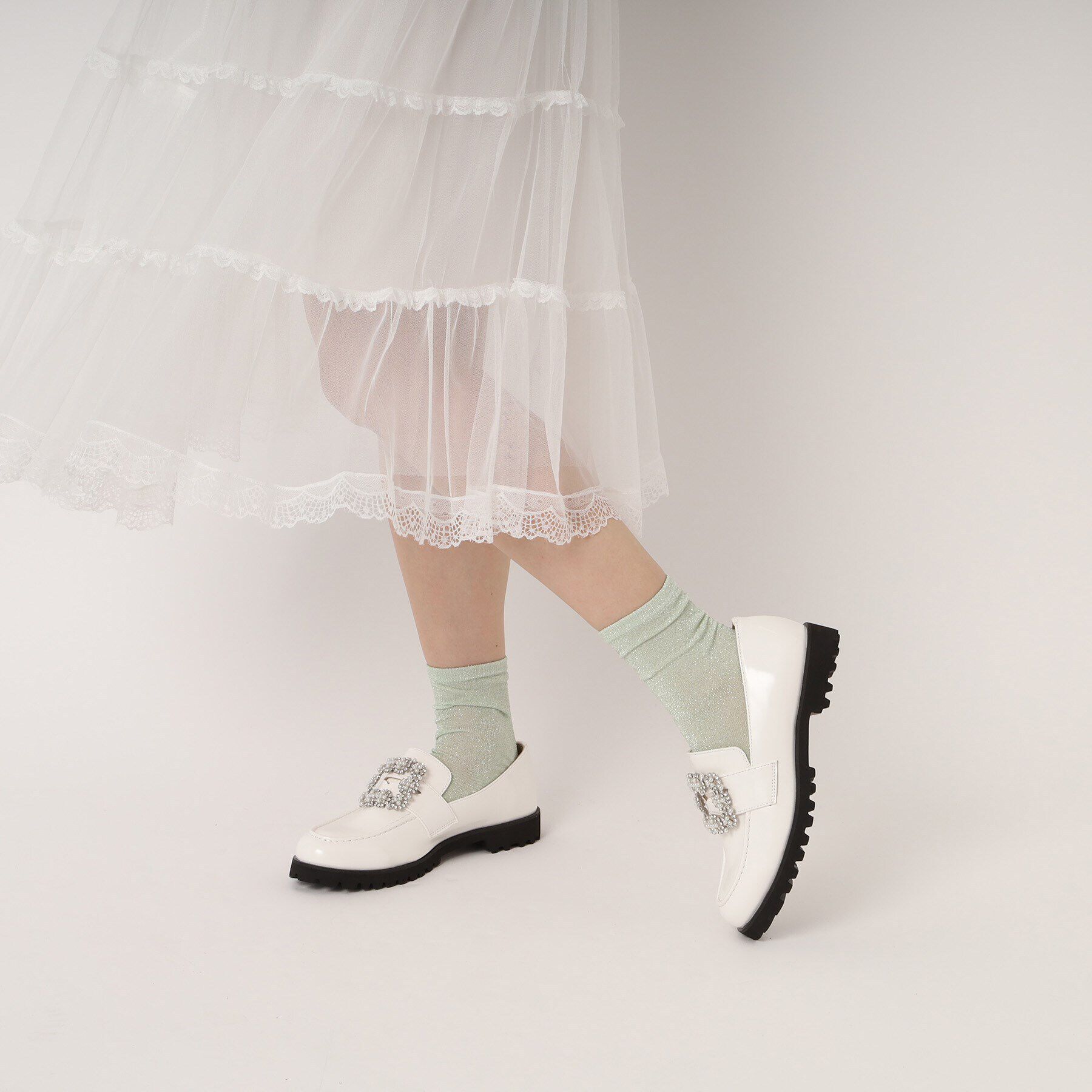 ESPERANZA「トラックソール2WAYビジューローファー」|その他|