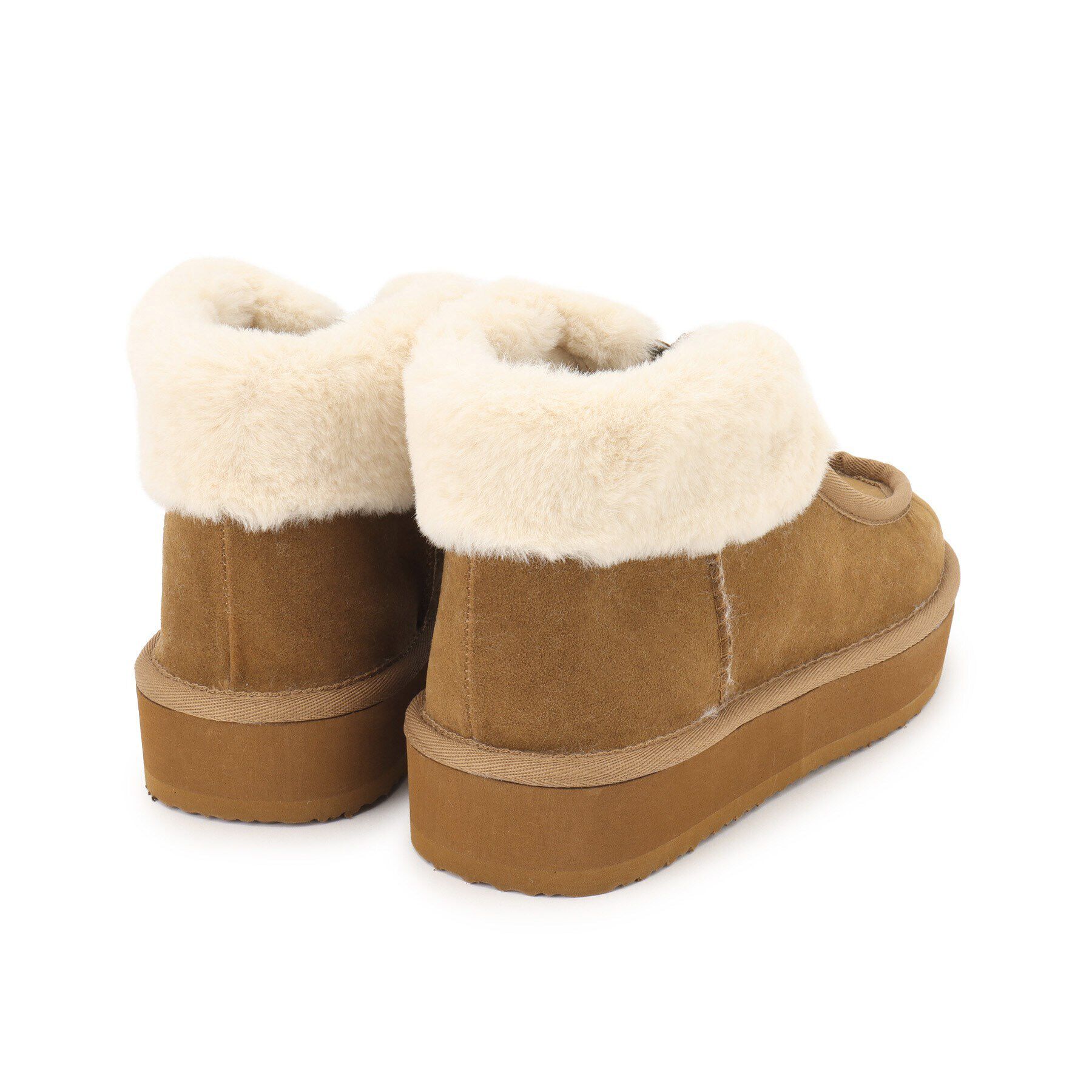 ESPERANZA「フロントジップボアショートブーツ」|ショートブーツ|