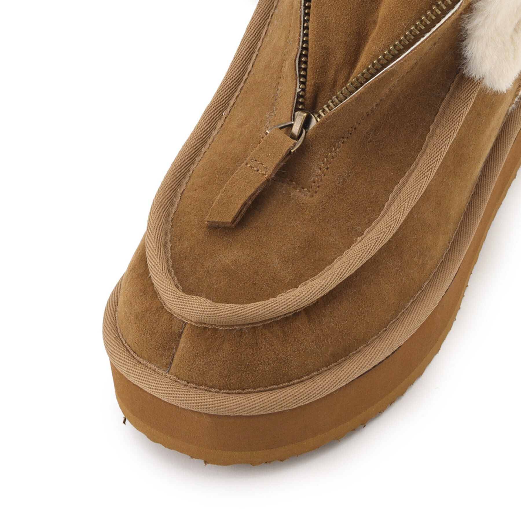 ESPERANZA「フロントジップボアショートブーツ」|ショートブーツ|