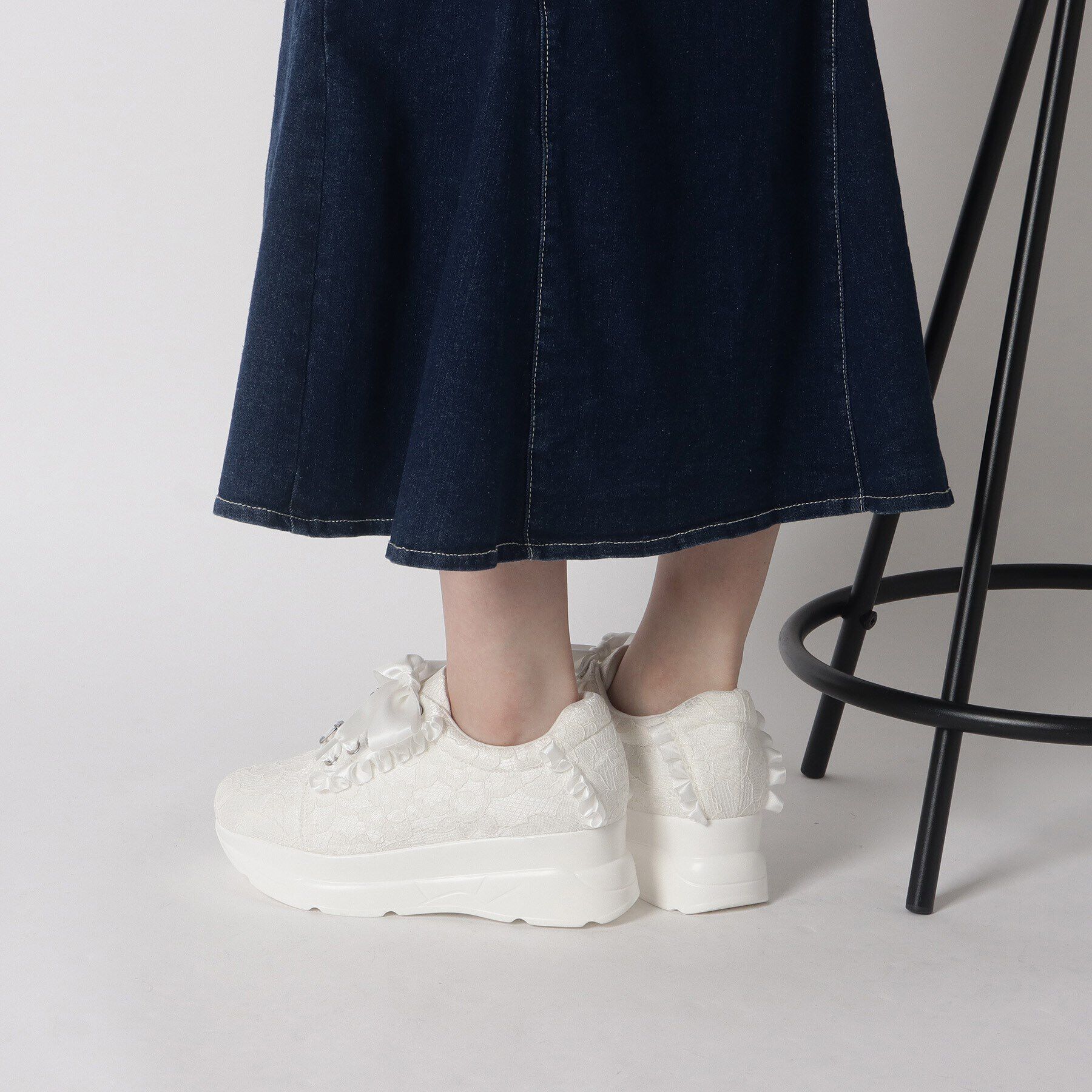 csT&P「厚底キラキラストーン付きスニーカー」|スニーカー|