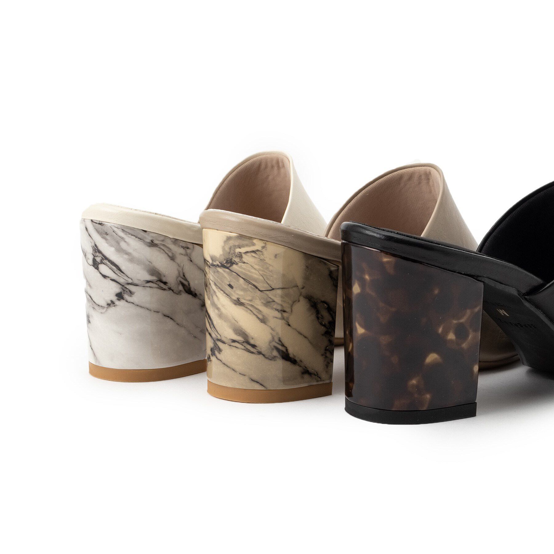 ESPERANZA「スクエアトゥブロックヒールサンダル 24SS」|サンダル|