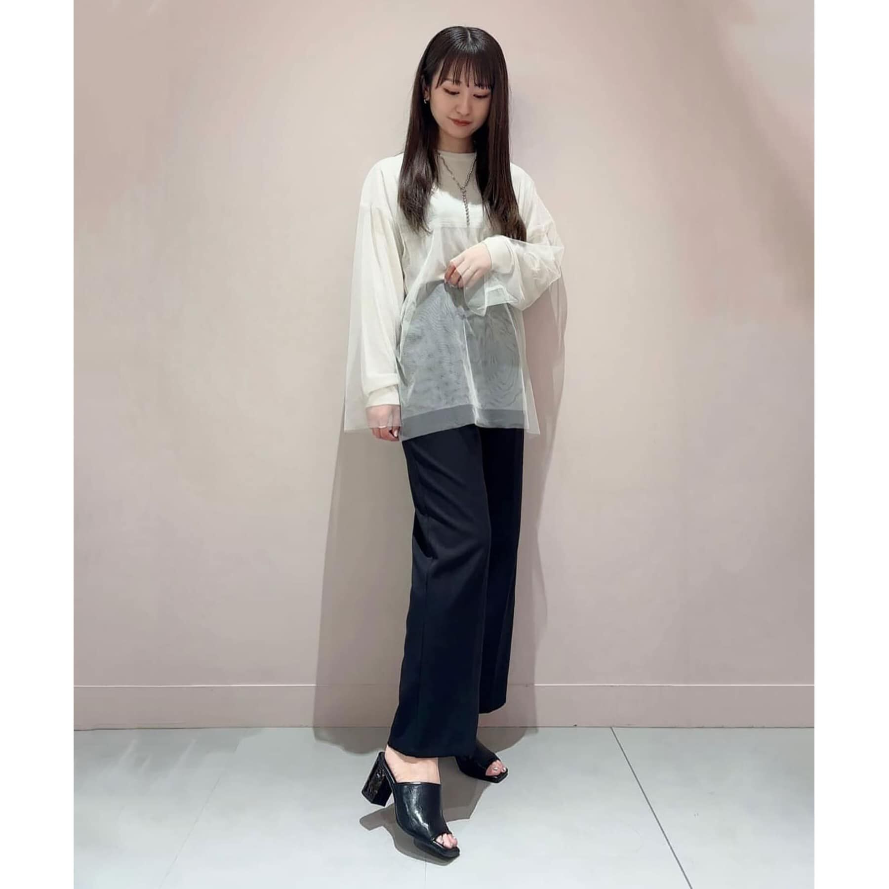 ESPERANZA「スクエアトゥブロックヒールサンダル 24SS」|サンダル|