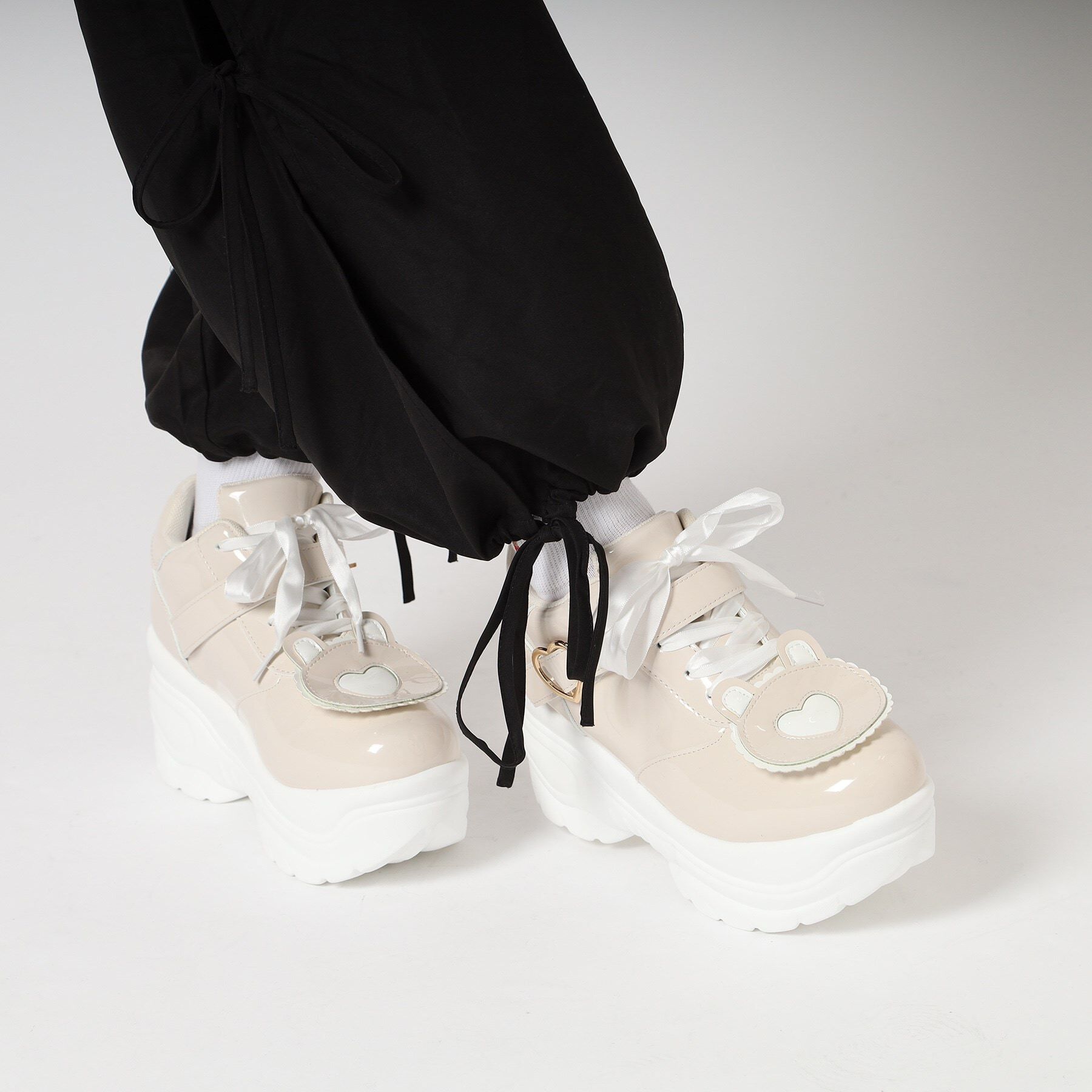 csT&P「厚底クマさんスニーカー」|スニーカー|