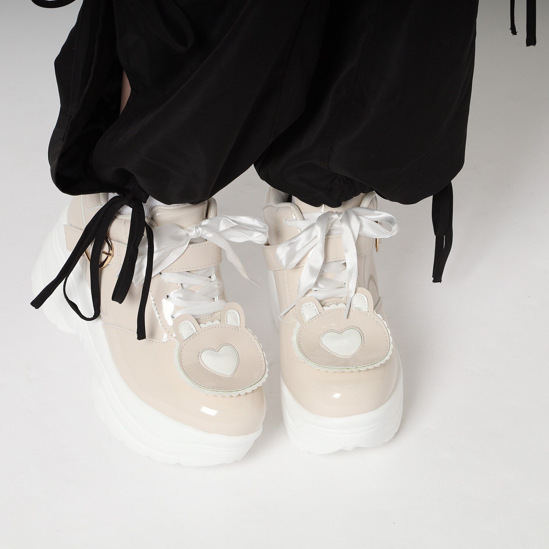 csT&P「厚底クマさんスニーカー」|スニーカー|