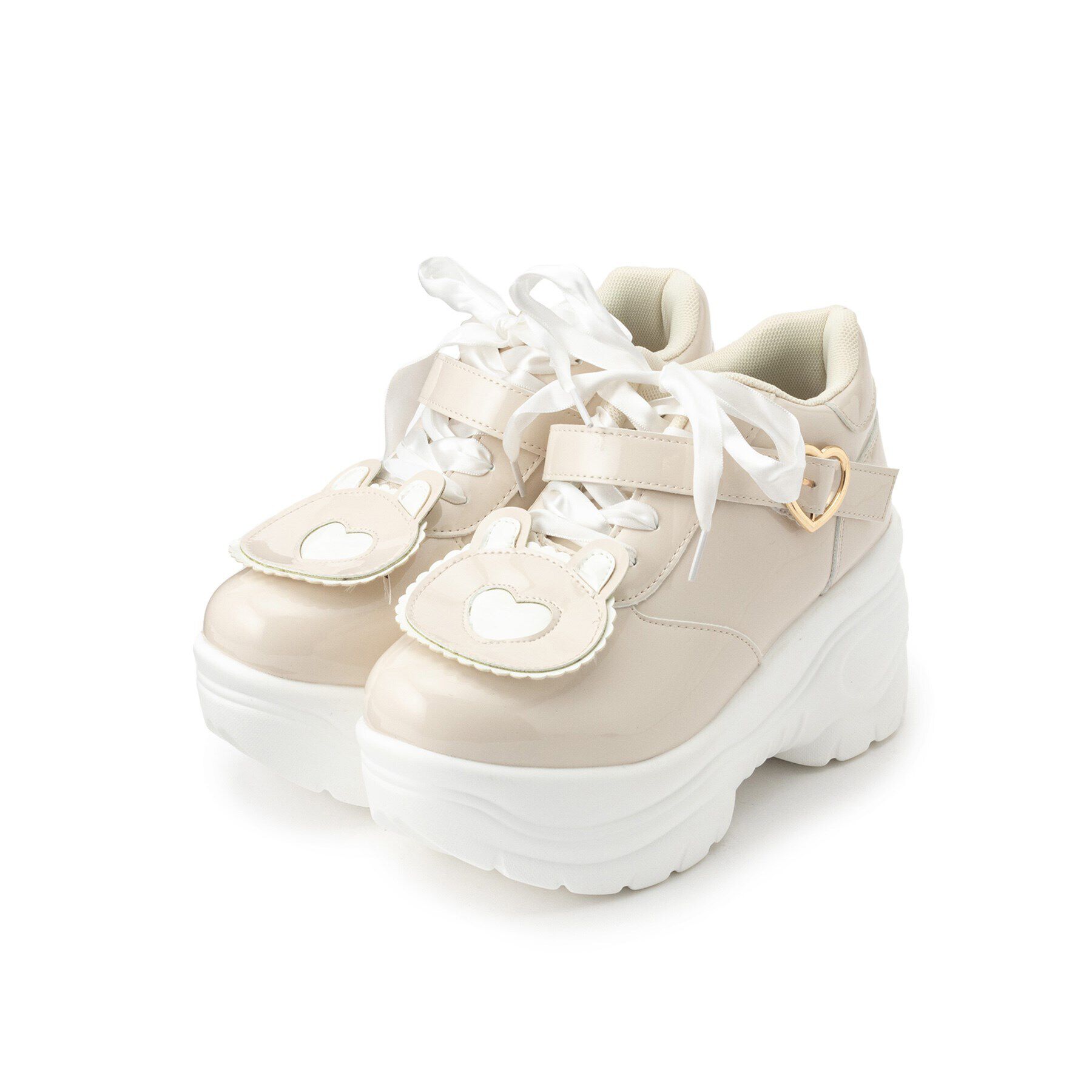 csT&P「厚底クマさんスニーカー」|スニーカー|ﾍﾞｰｼﾞｭ(252)