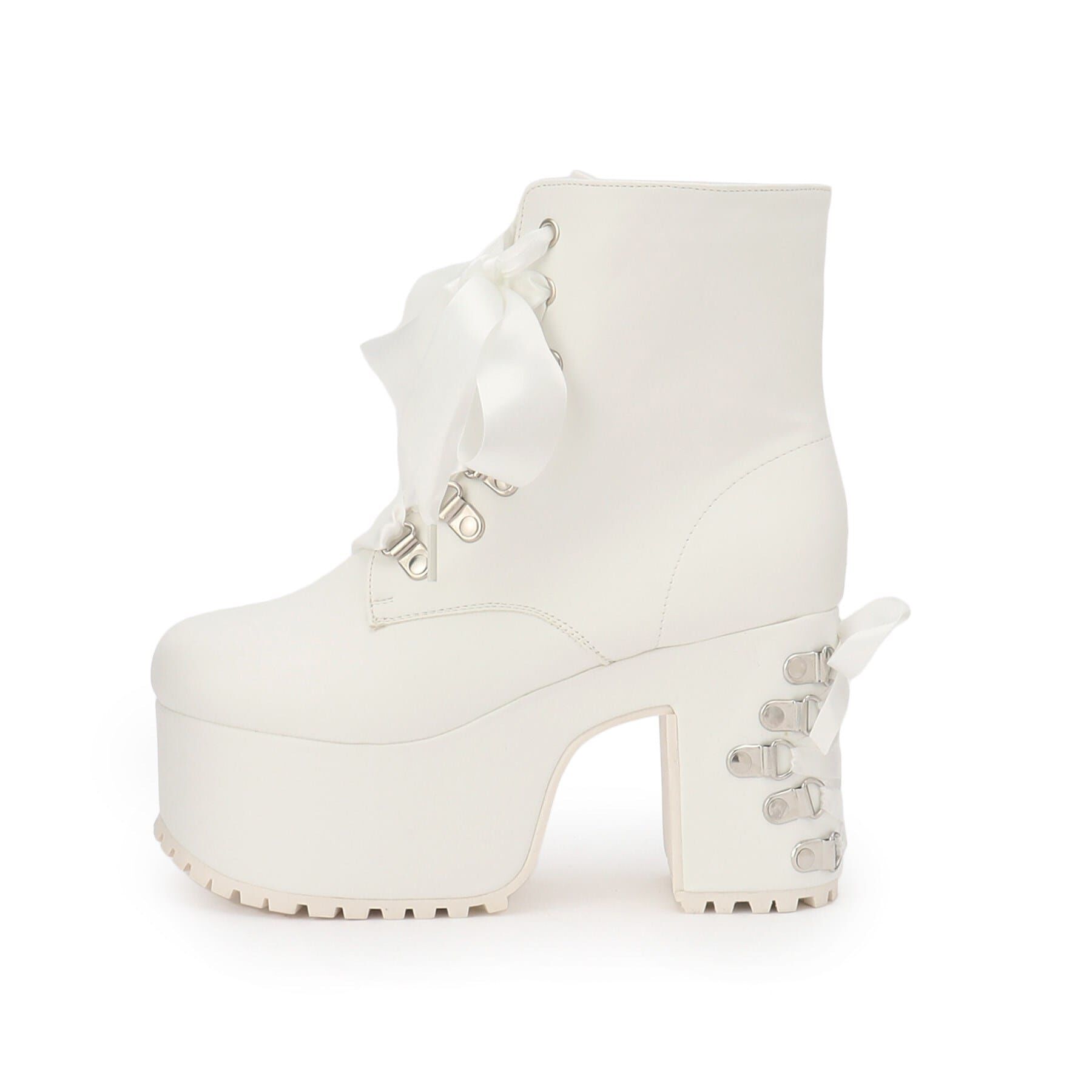 csT&P「厚底 ハトメ レースアップブーツ」|ショートブーツ|