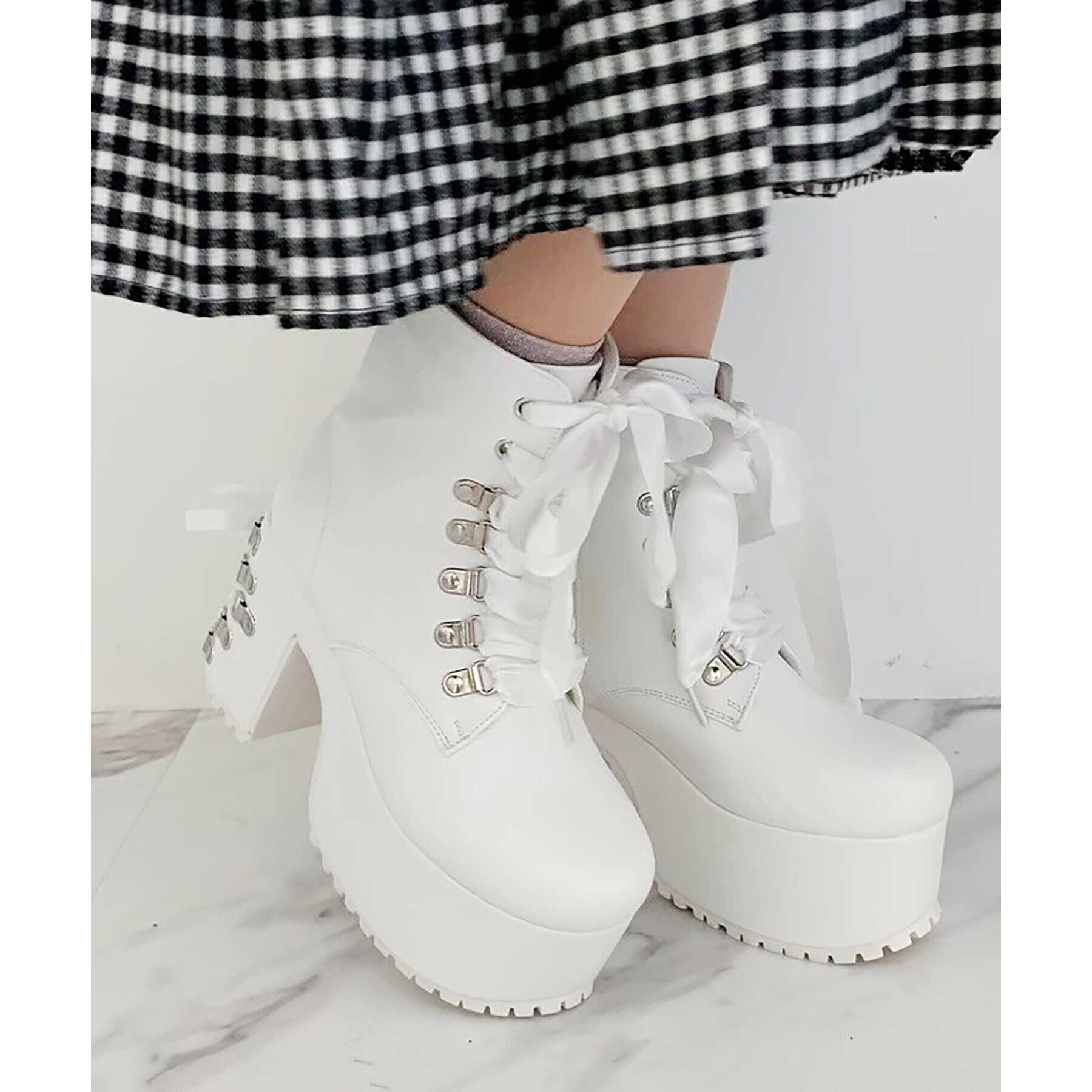 csT&P「厚底 ハトメ レースアップブーツ」|ショートブーツ|