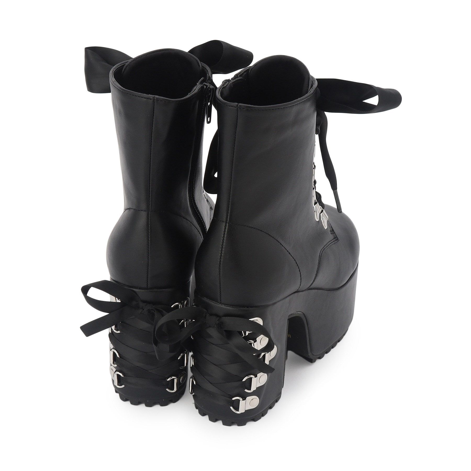 csT&P「厚底 ハトメ レースアップブーツ」|ショートブーツ|