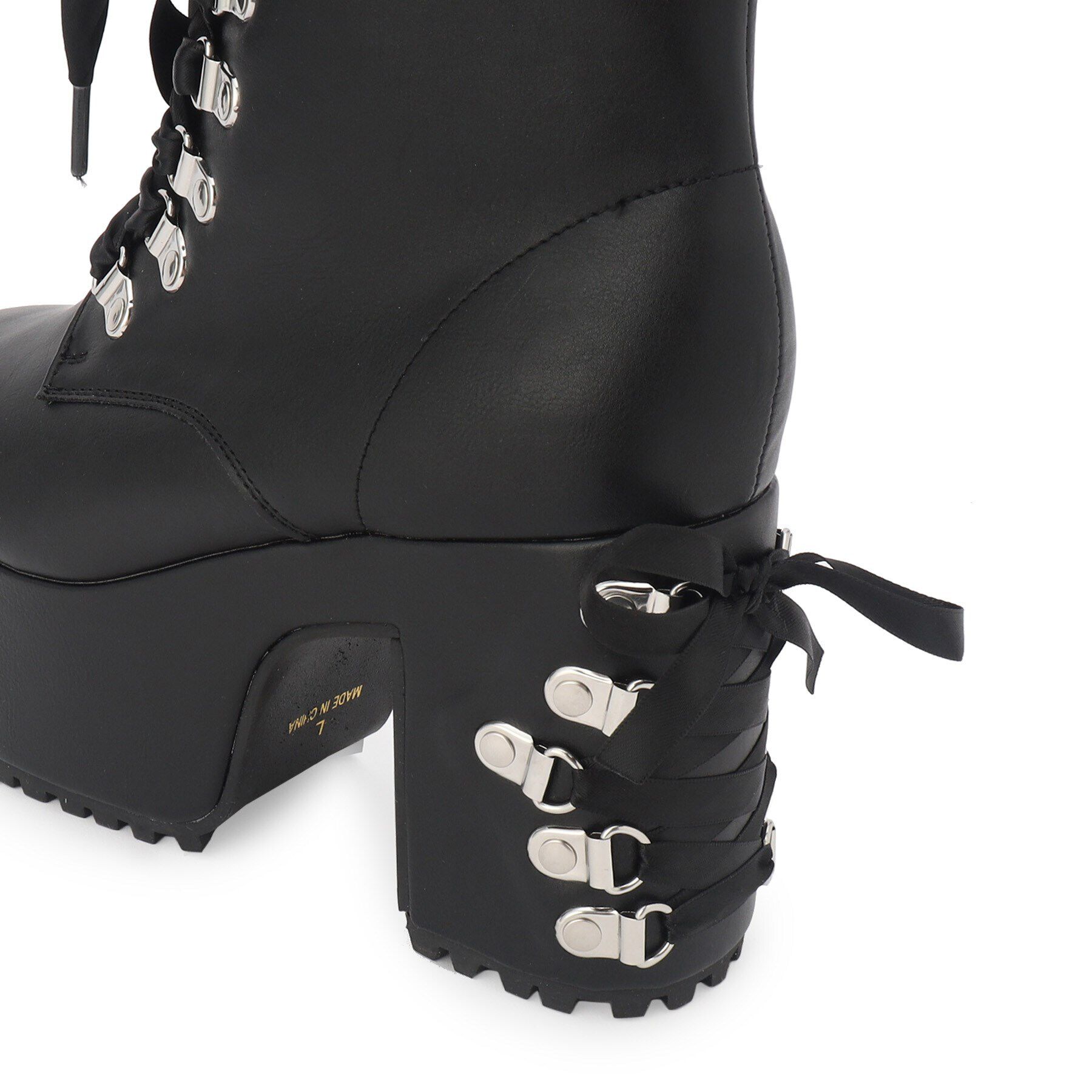 csT&P「厚底 ハトメ レースアップブーツ」|ショートブーツ|