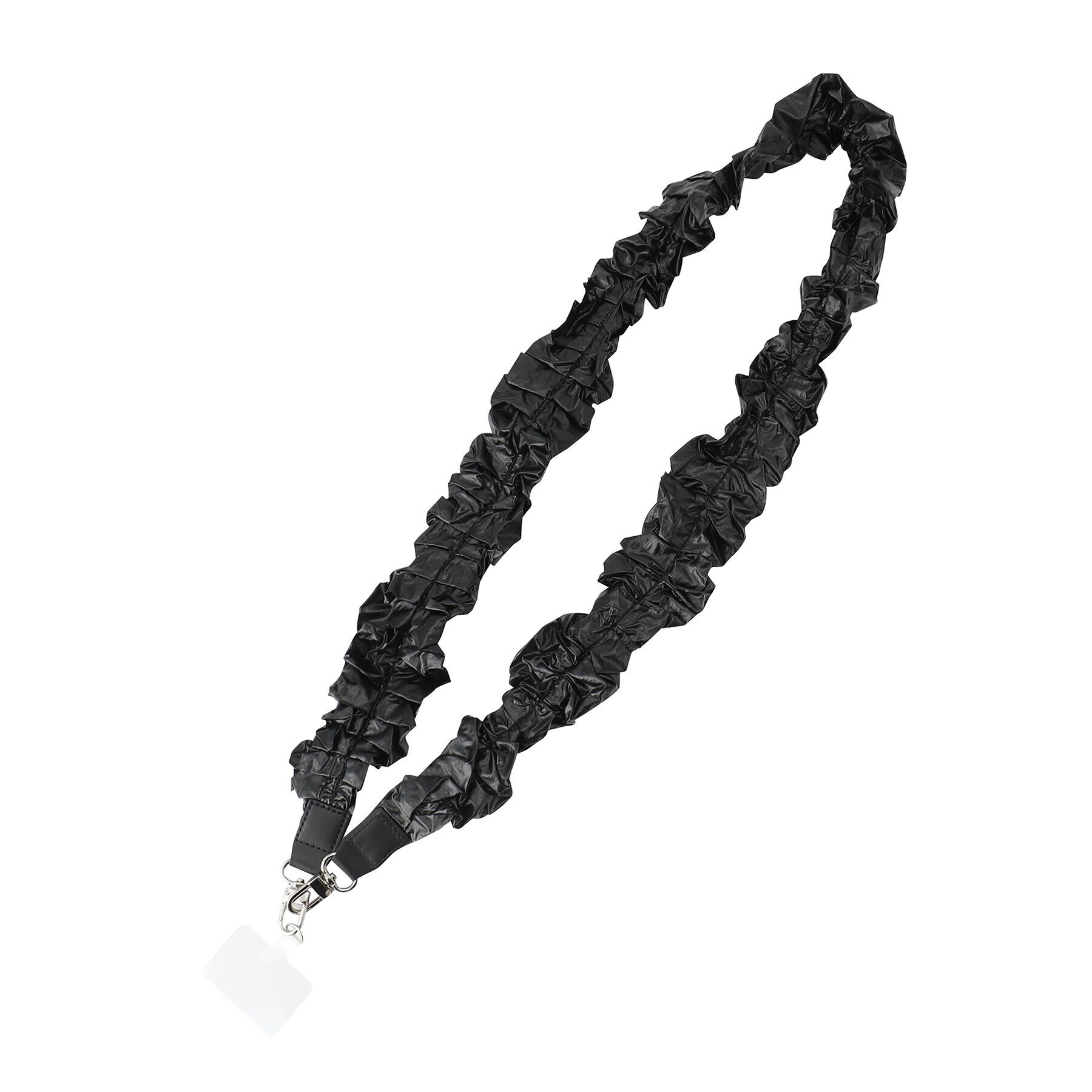 Grandedge「ロングシャーリングストラップ スマホショルダー スマホアクセサリー」|ストラップ|ブラック(019)