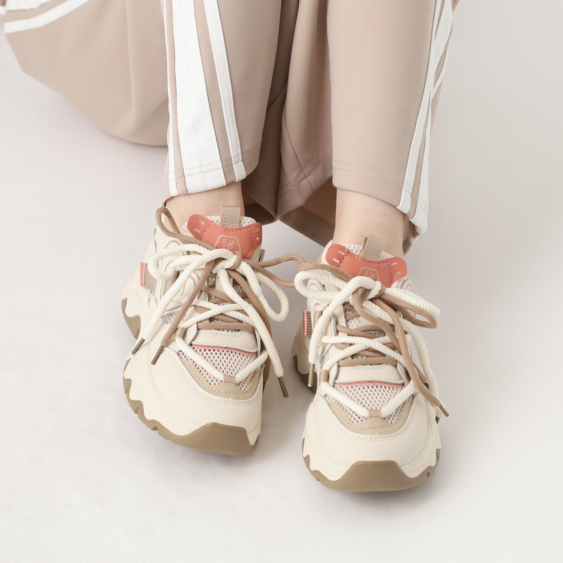 csT&P「厚底メッシュハートスニーカー」|スニーカー|