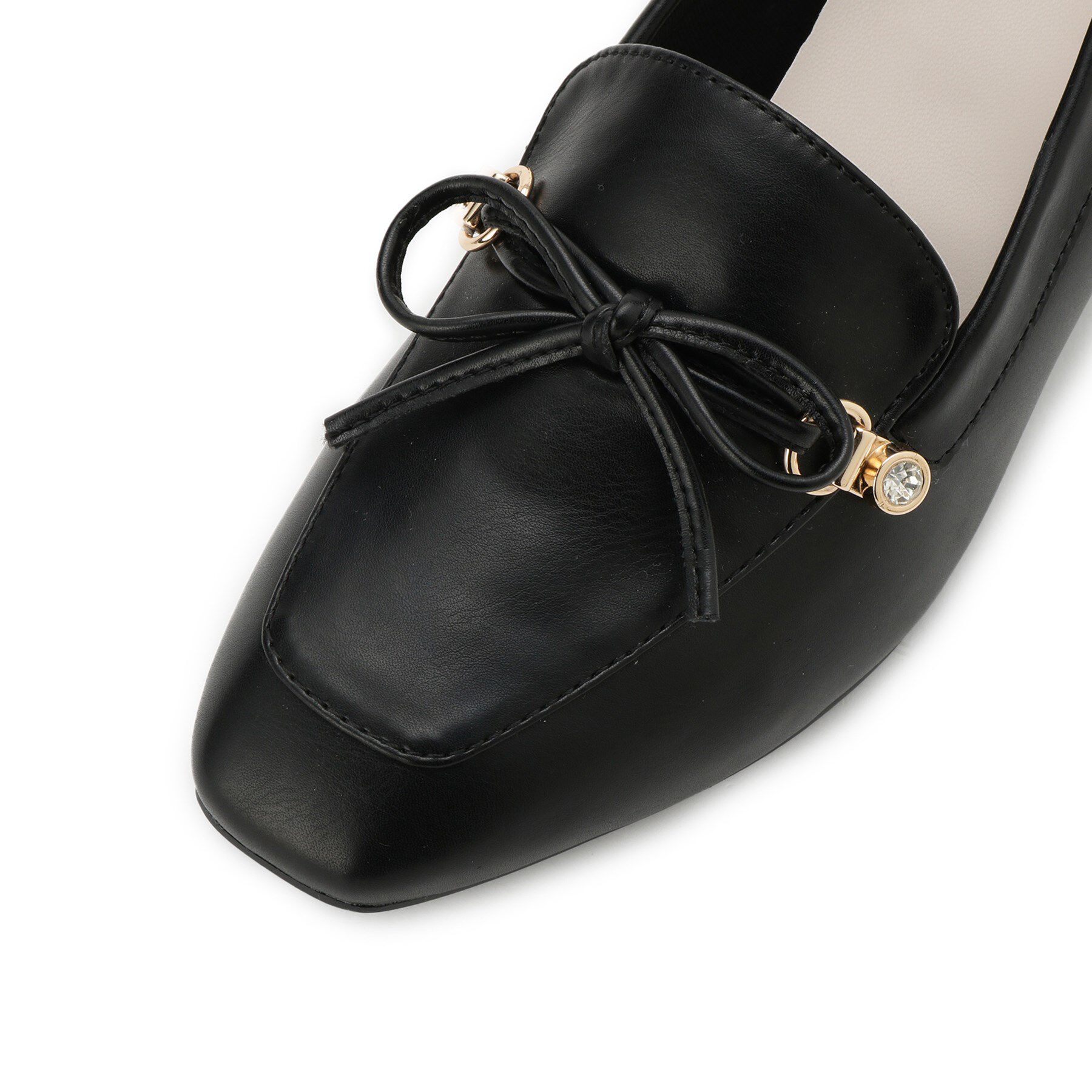 ESPERANZA「ビジュー付リボンローファー」|パンプス|