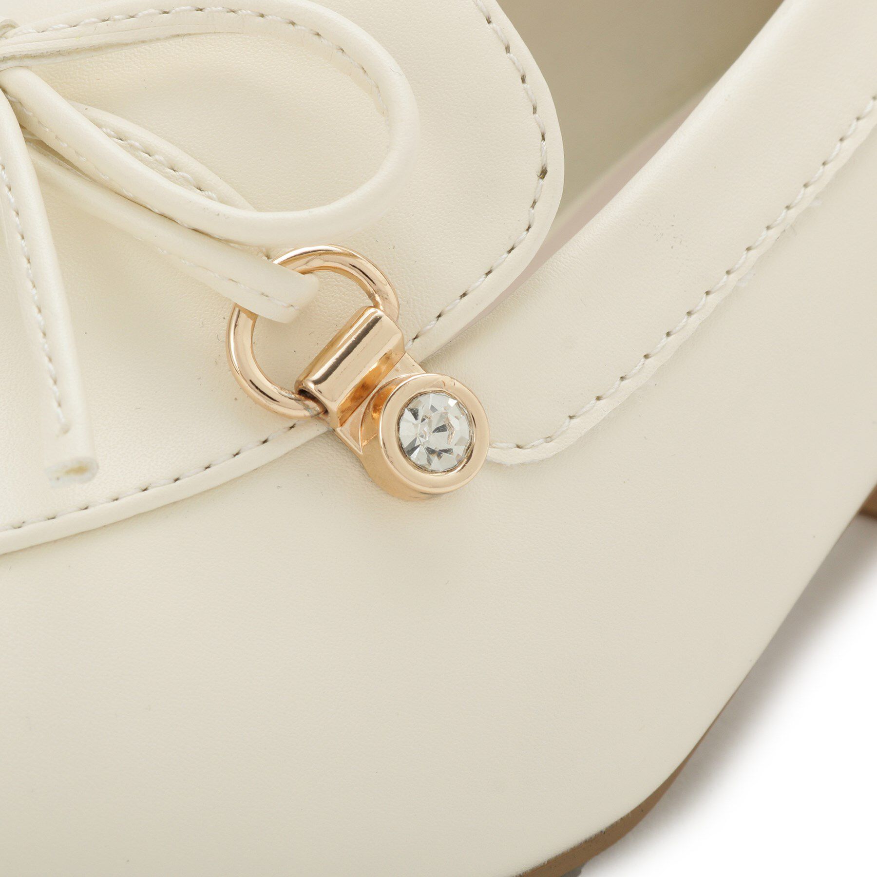 ESPERANZA「ビジュー付リボンローファー」|パンプス|