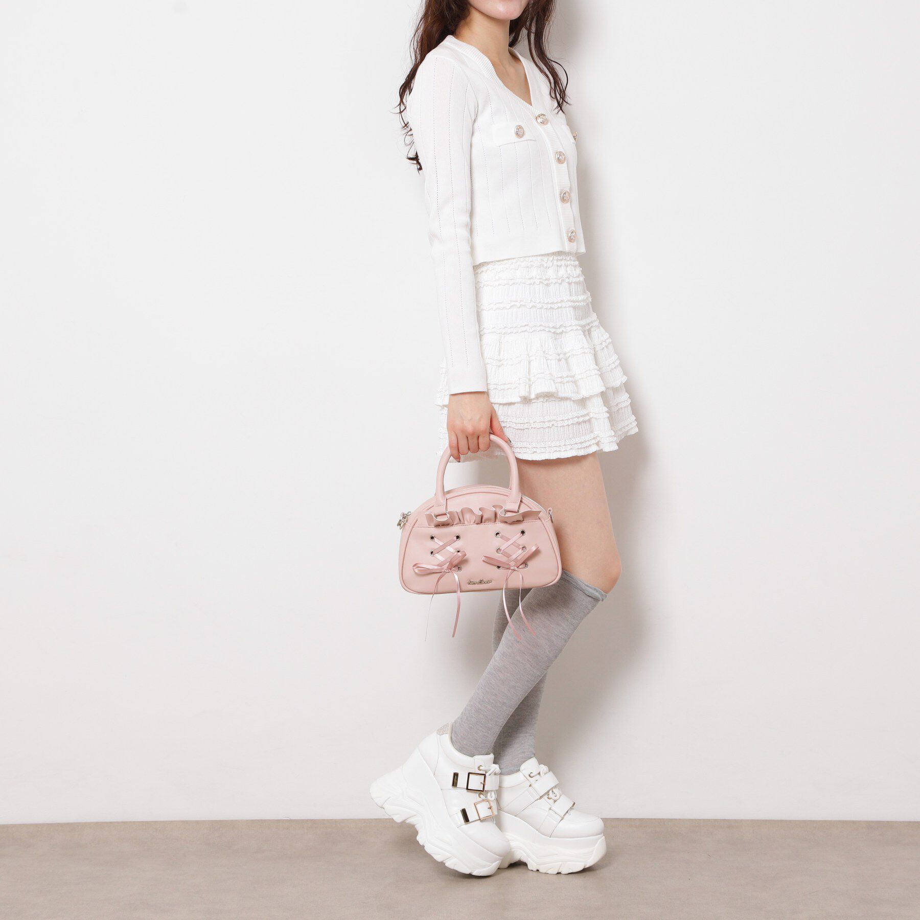 Ober Tashe「リボン使い2WAYショルダー」|ボストンバッグ|