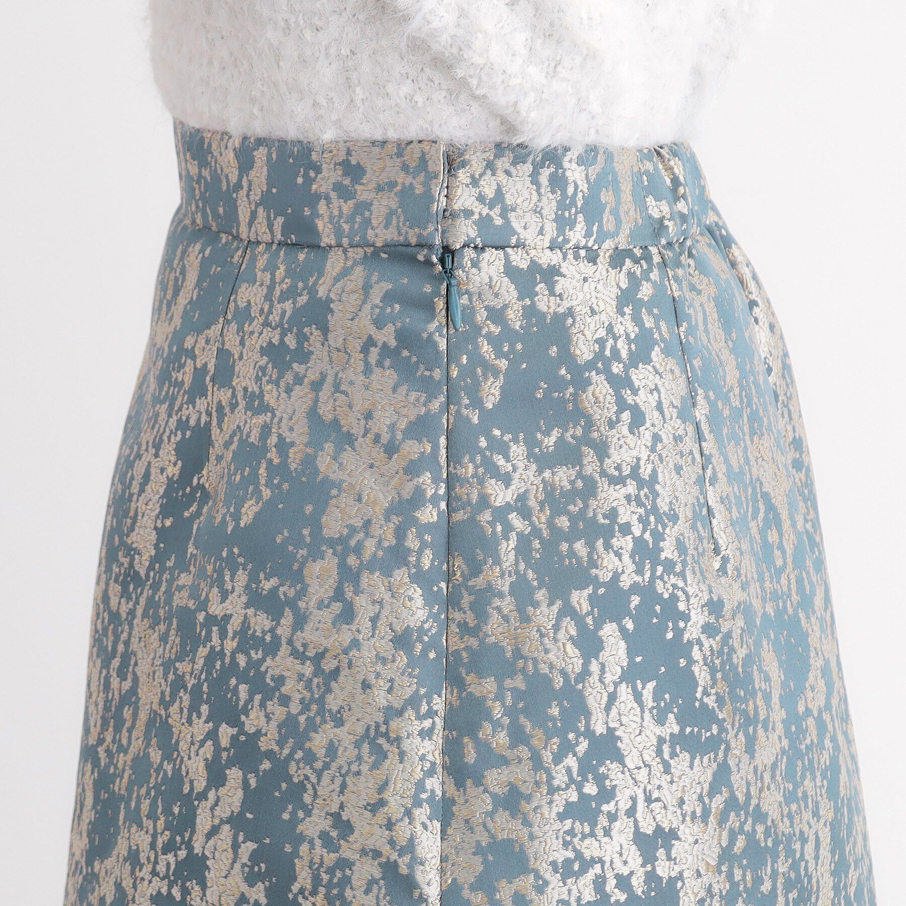 SunaUna「【華やか／ウエストゴム仕様】ラメジャカードスカート」|スカート|