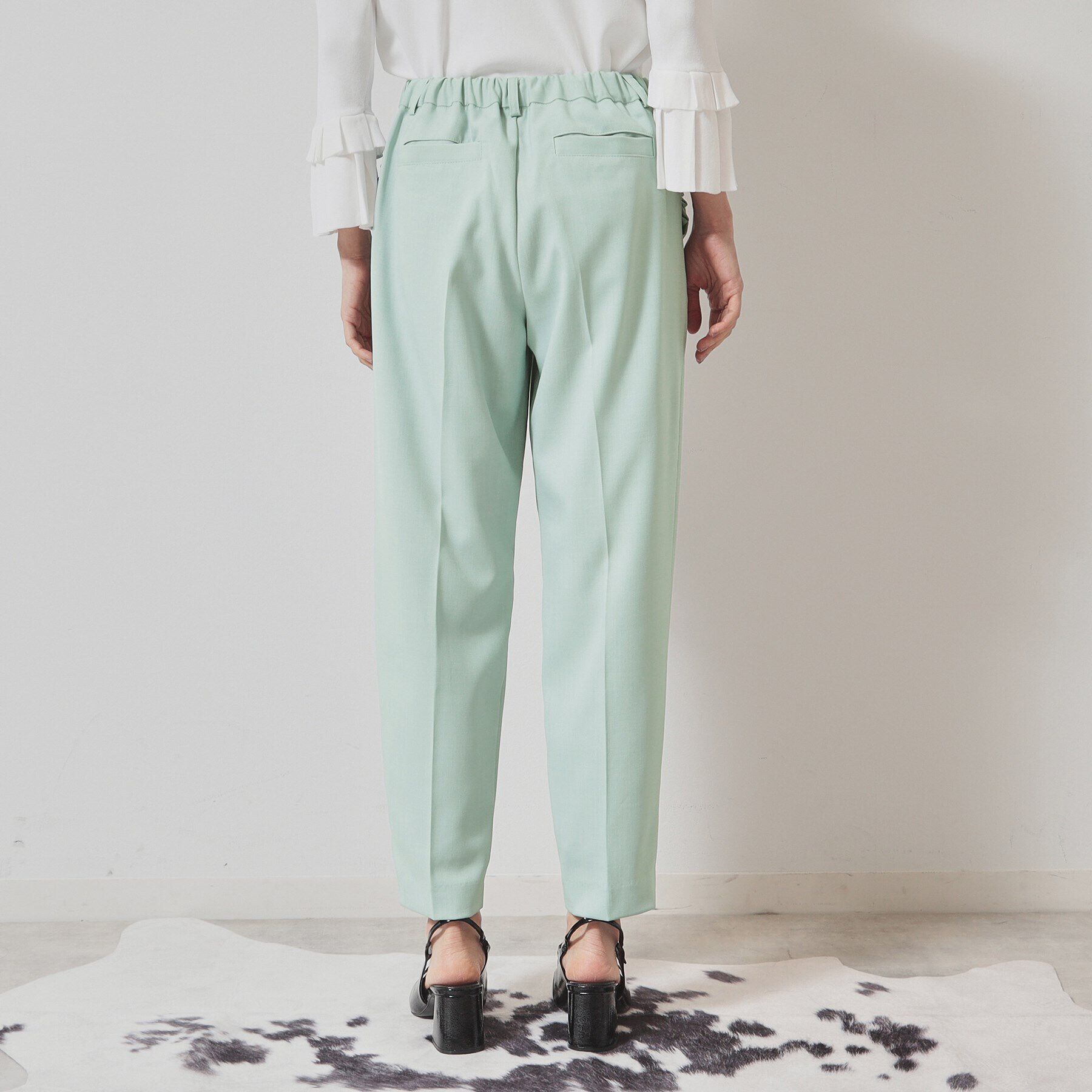 SunaUna「【ポケットフリル／大人フェミニン】テーパードパンツ」|その他|